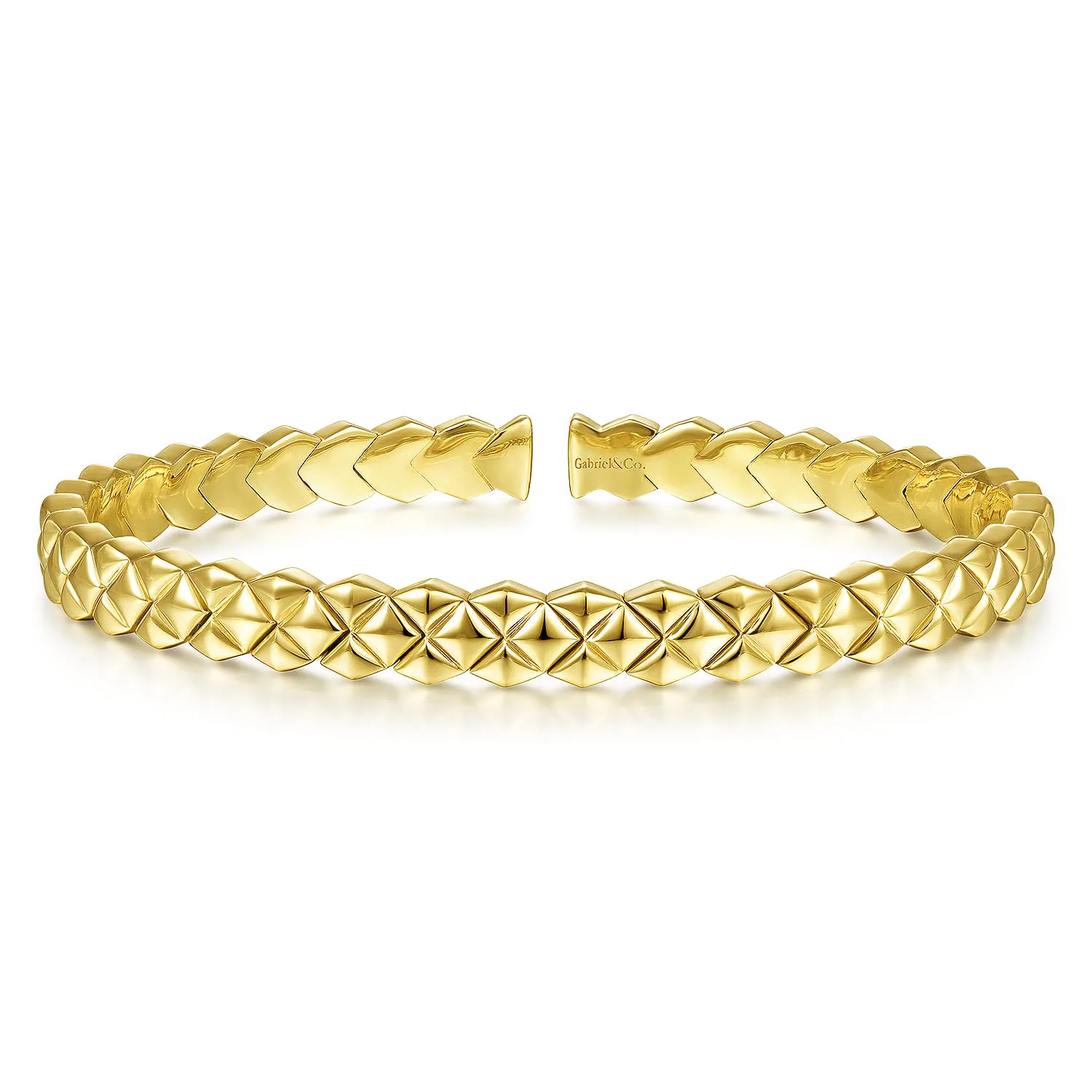 Textured Open Cuff Bracelet