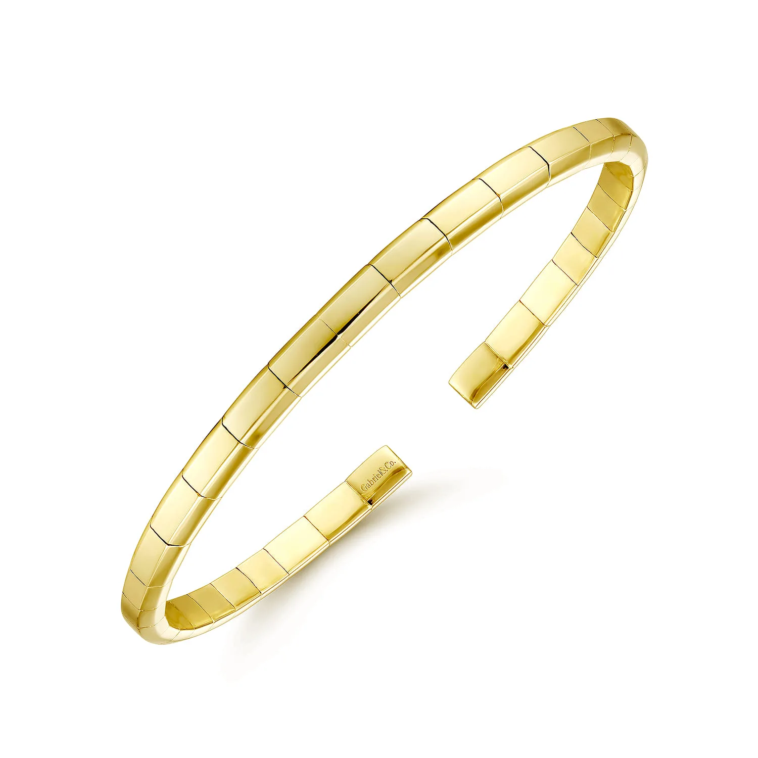 Open Cuff Bracelet in 14K Yellow Gold, photograph 2