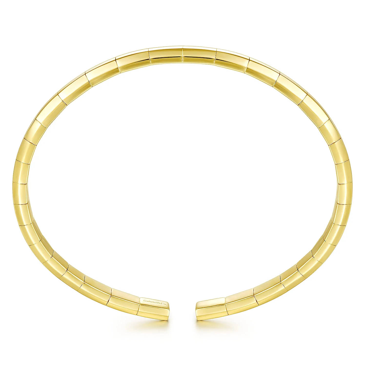 Open Cuff Bracelet in 14K Yellow Gold, photograph 3