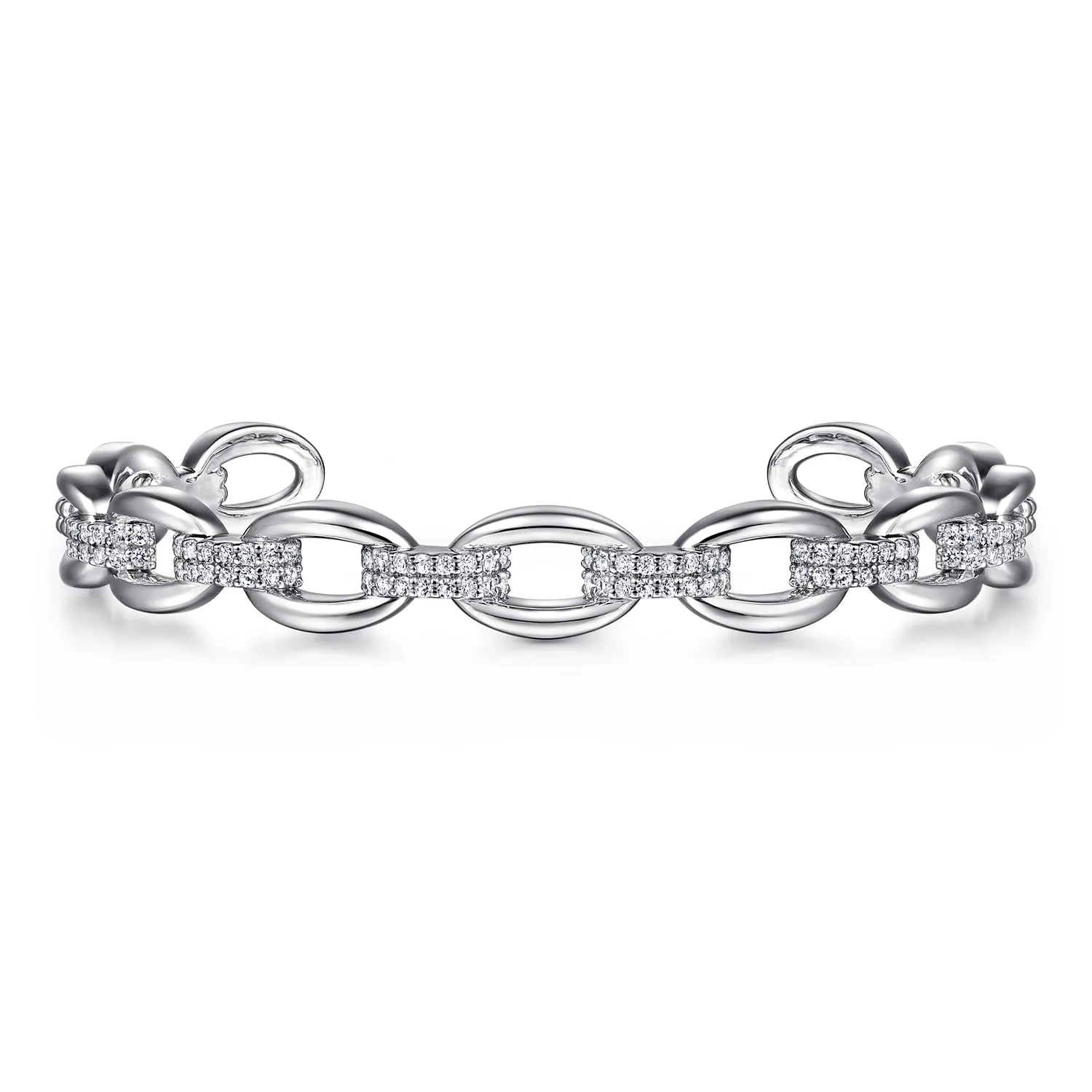 White Sapphire Bujukan Link Chain Bangle