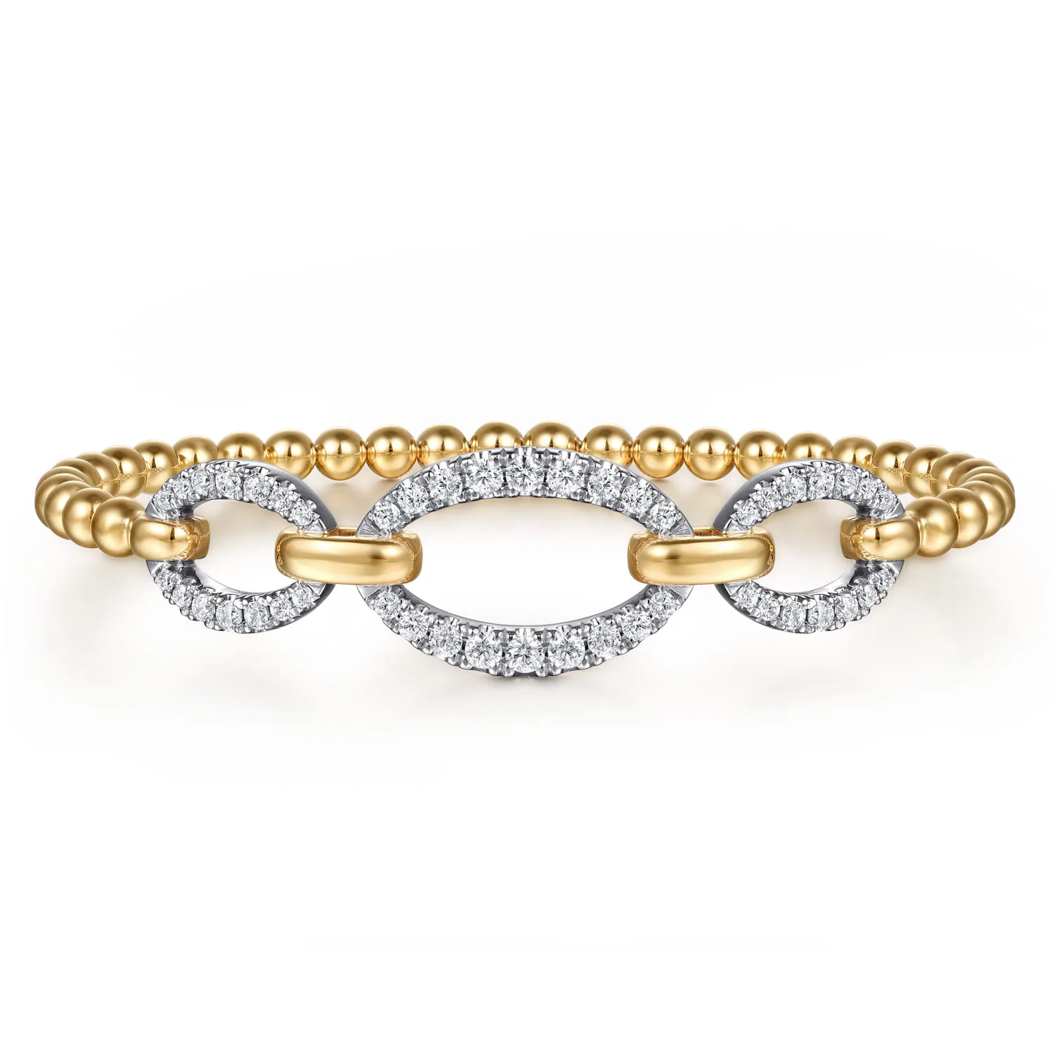 Bujukan Diamond Link Split Bangle Bracelet