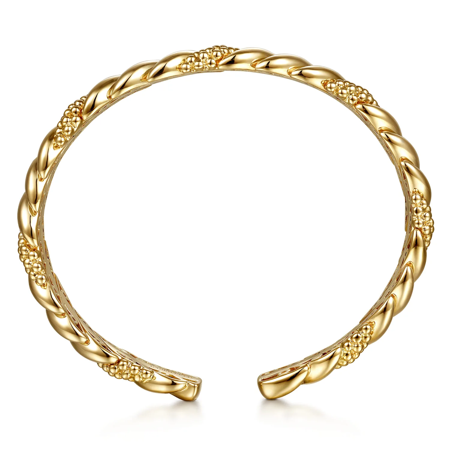 Bujukan Split Bangle Bracelet in 14K Yellow Gold, photograph 3