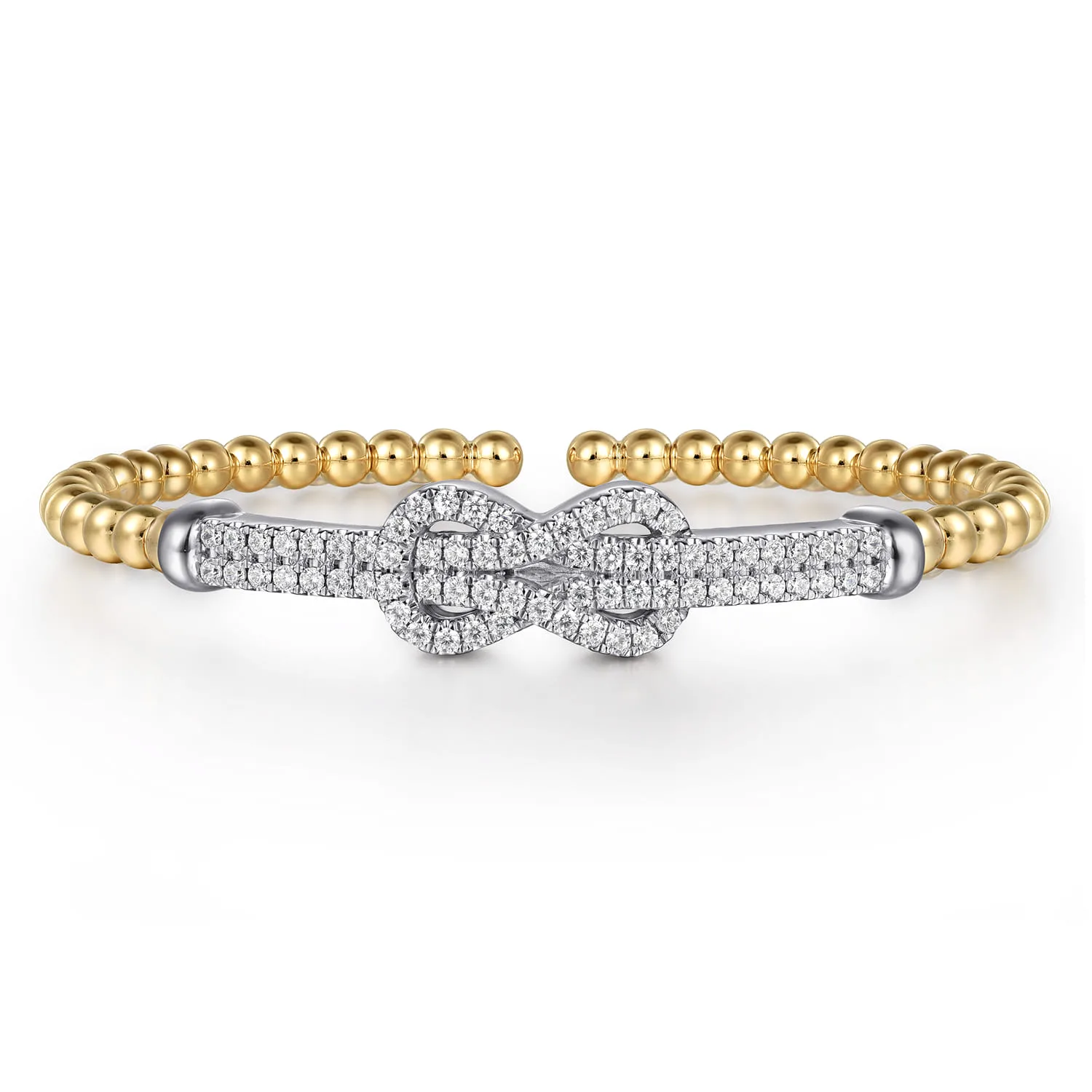 Bujukan and Diamond Interlocking Split Bangle Bracelet