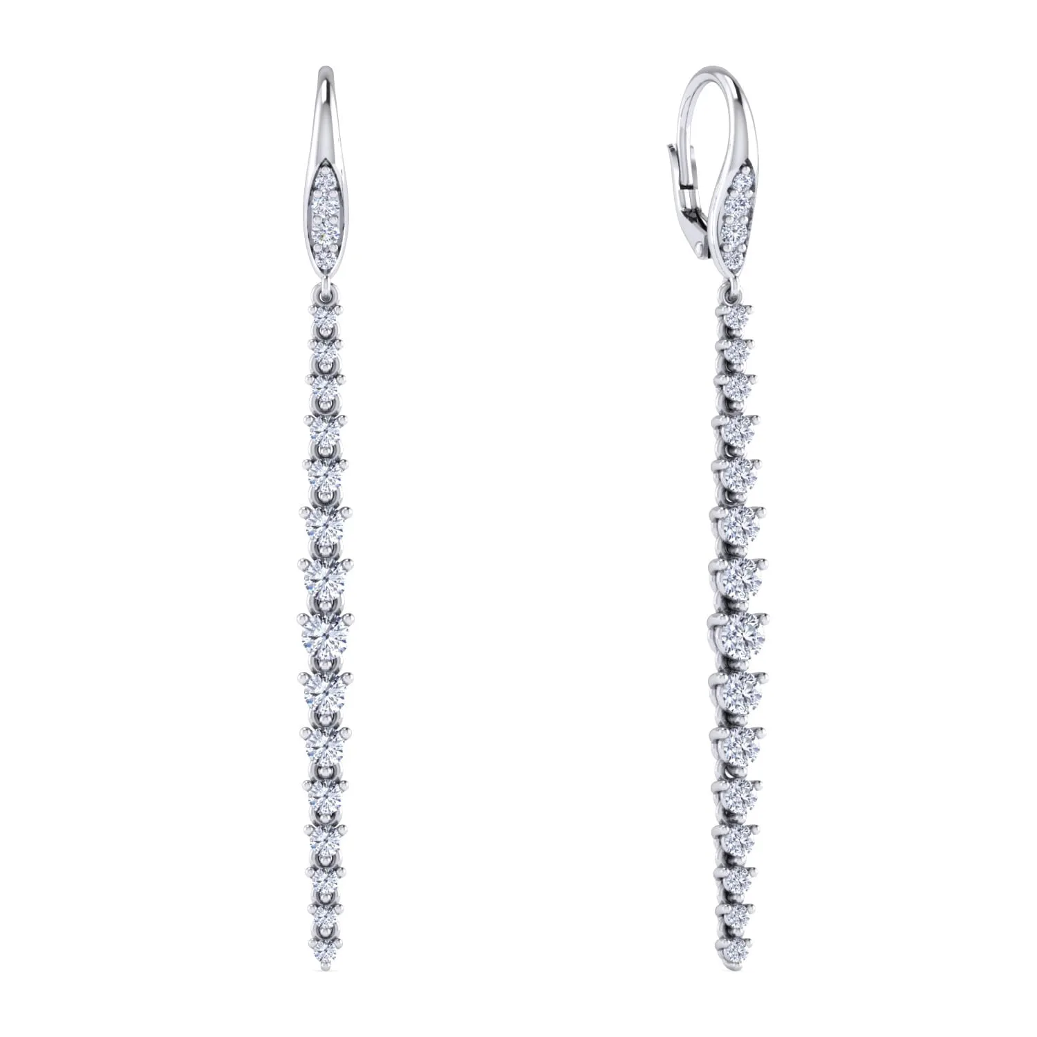 Diamond Drop Earrings