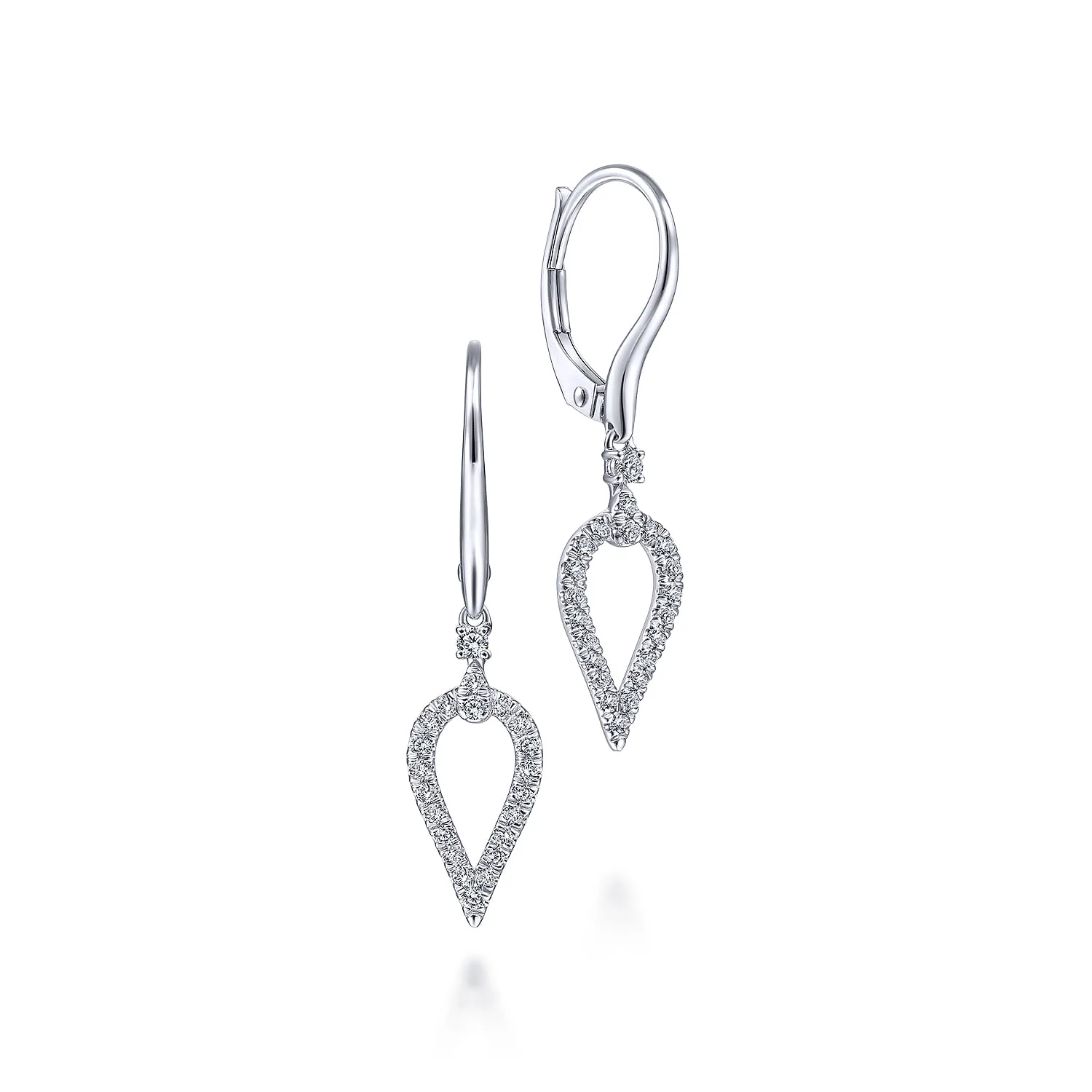 Diamond Leverback Earrings