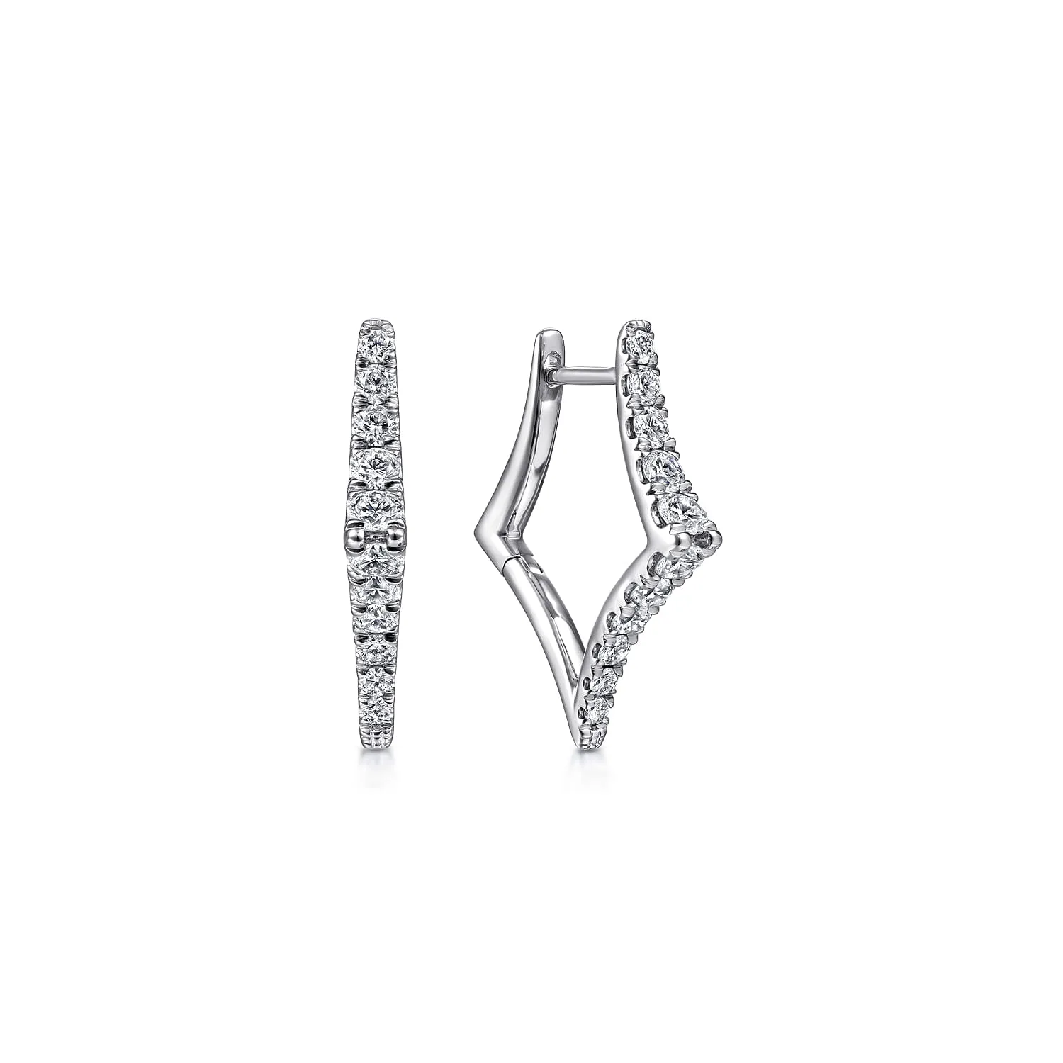 20mm Classic Diamond Hoop Earrings