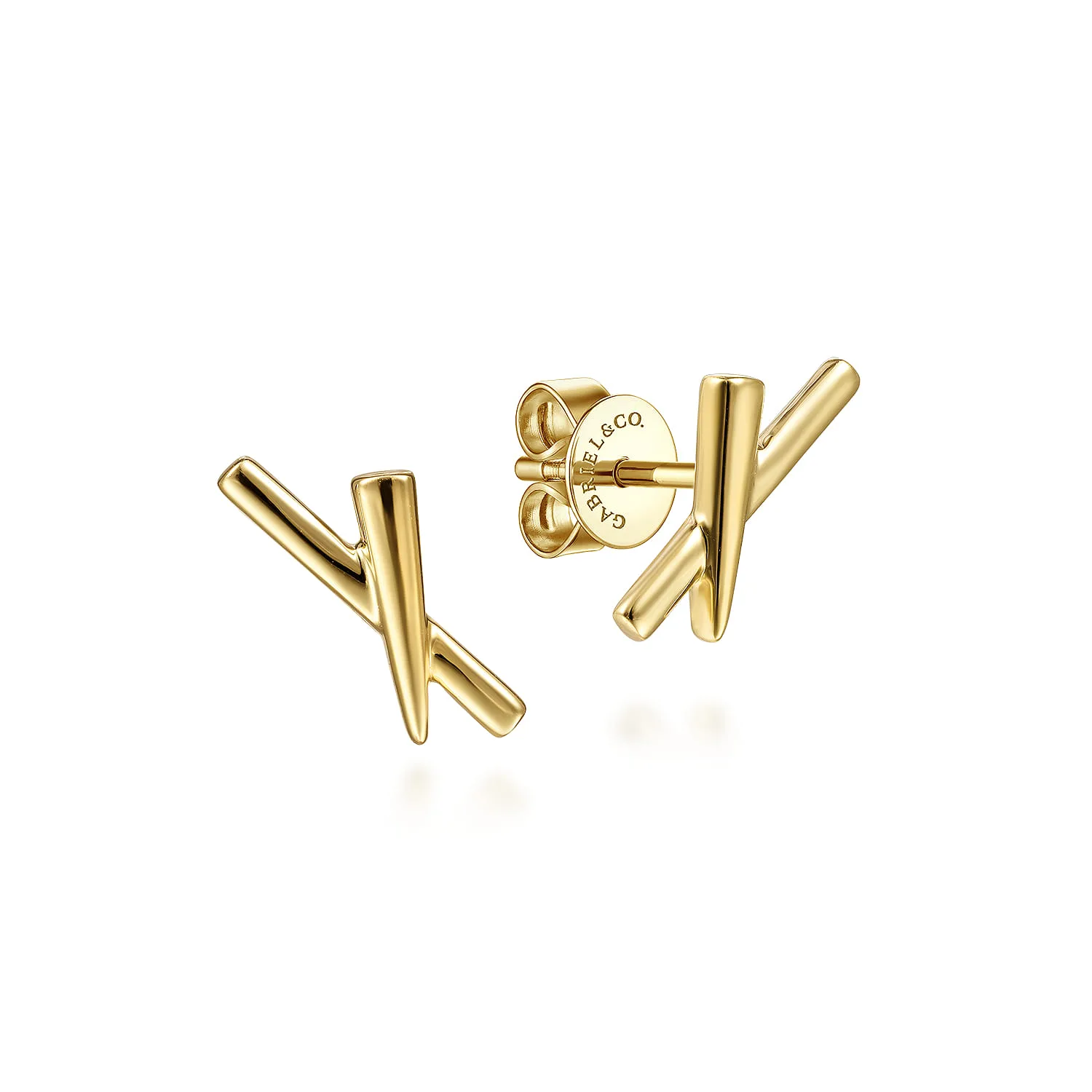 X Shape Stud Earrings