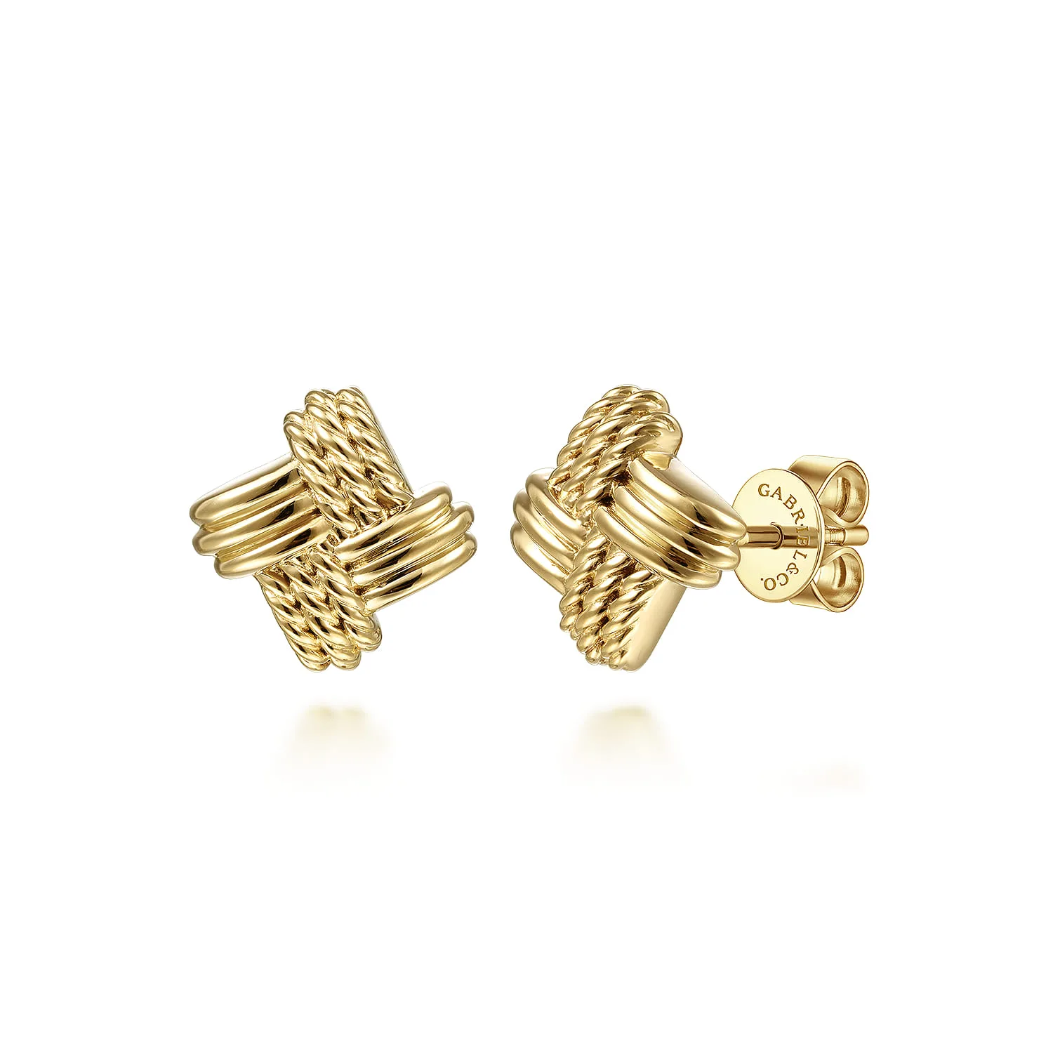 Plain Rope Stud Earrings