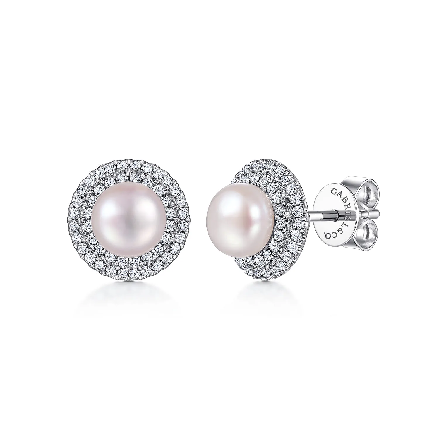 Diamond Pearl Earrings