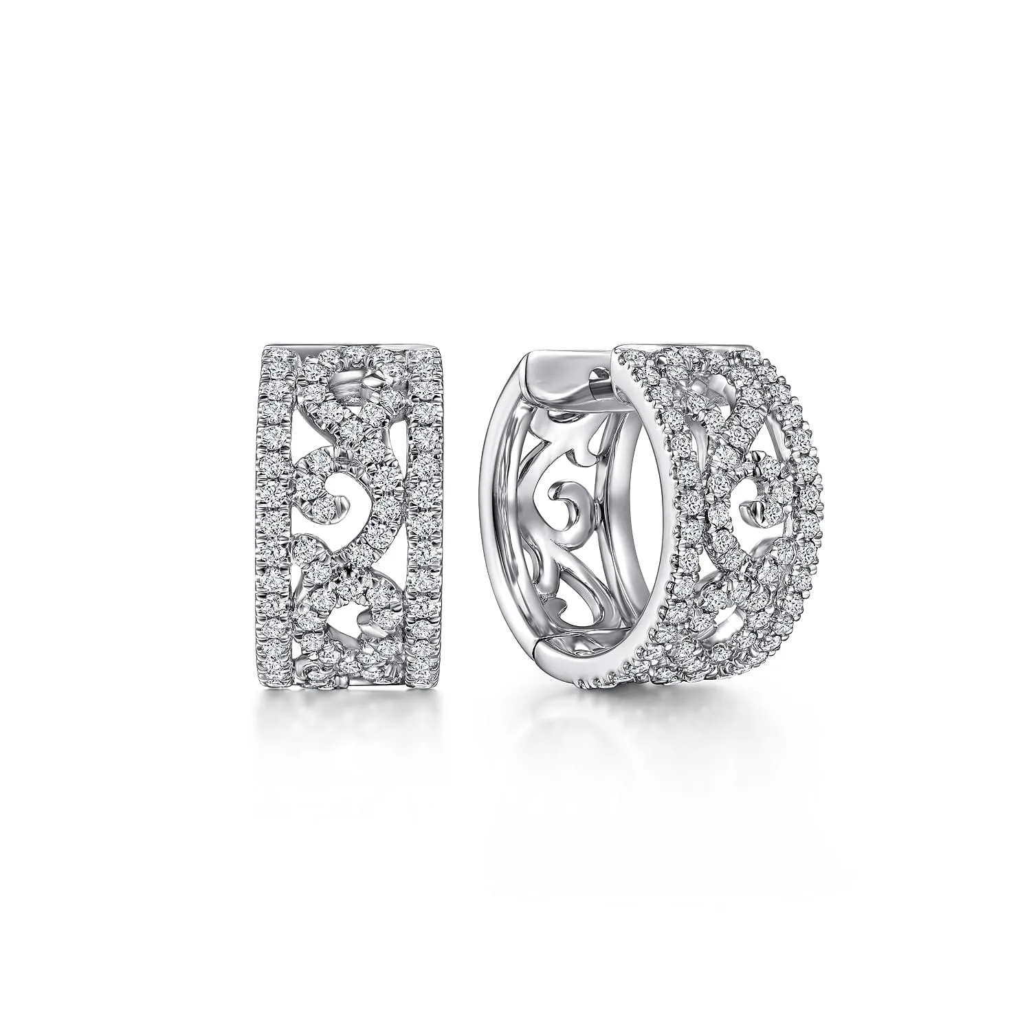 Vintage 15mm Diamond Earrings