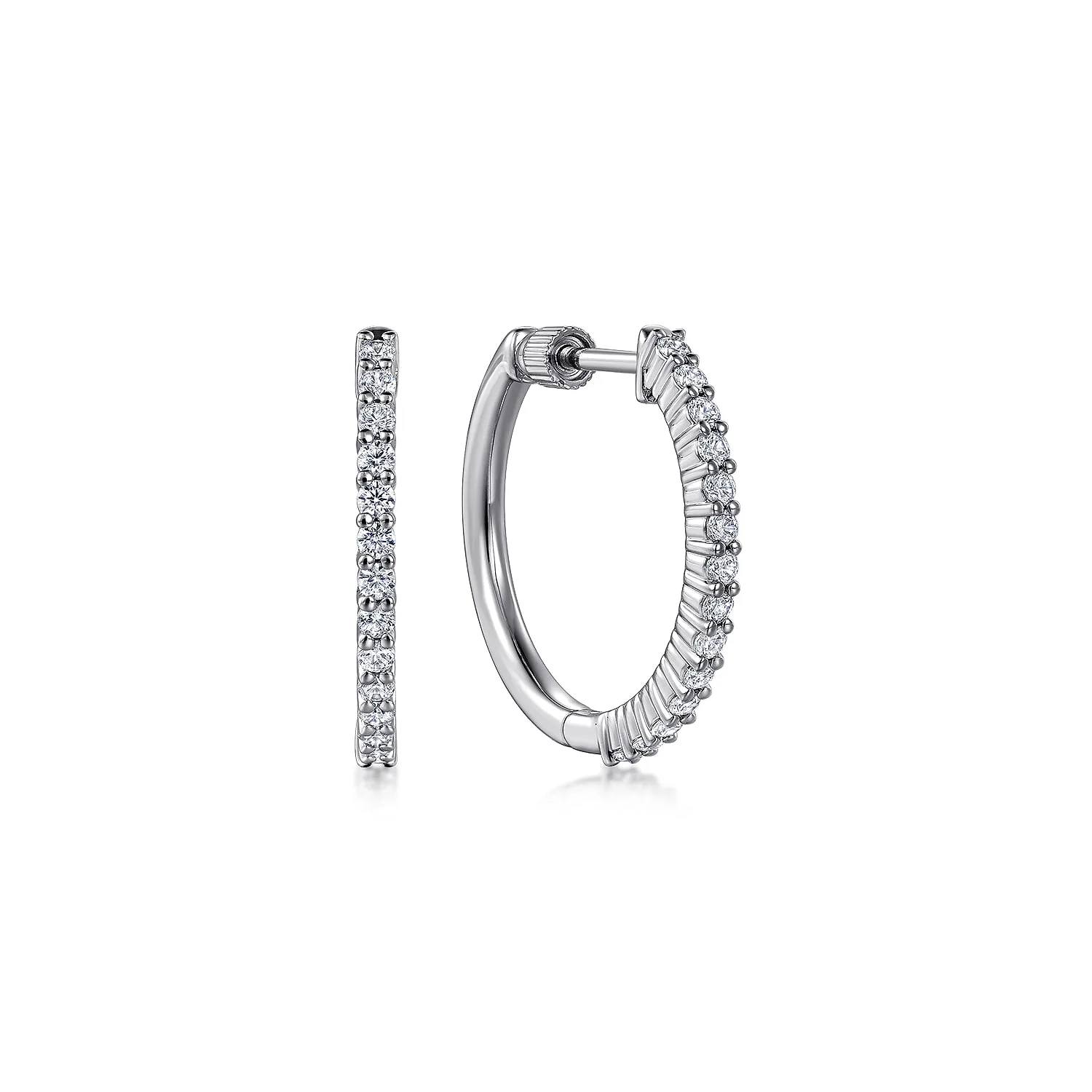 Diamond Hoop Earrings