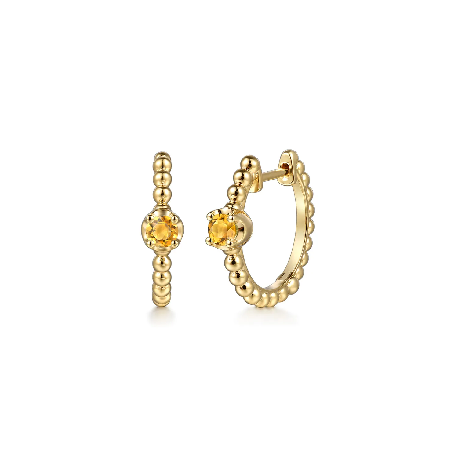 Bujukan Citrine 15mm Huggie Earrings