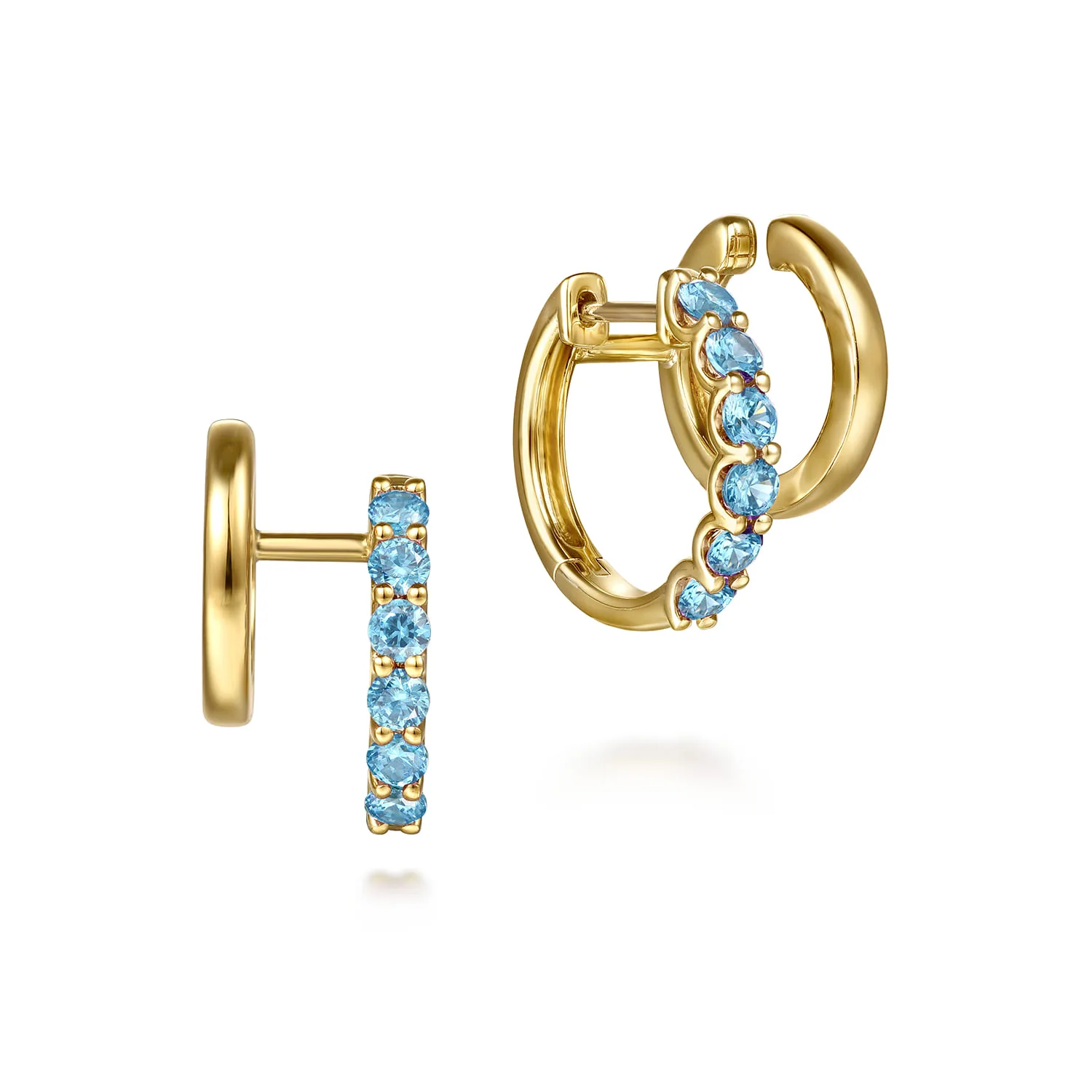 Blue Topaz Stuggies Earrings