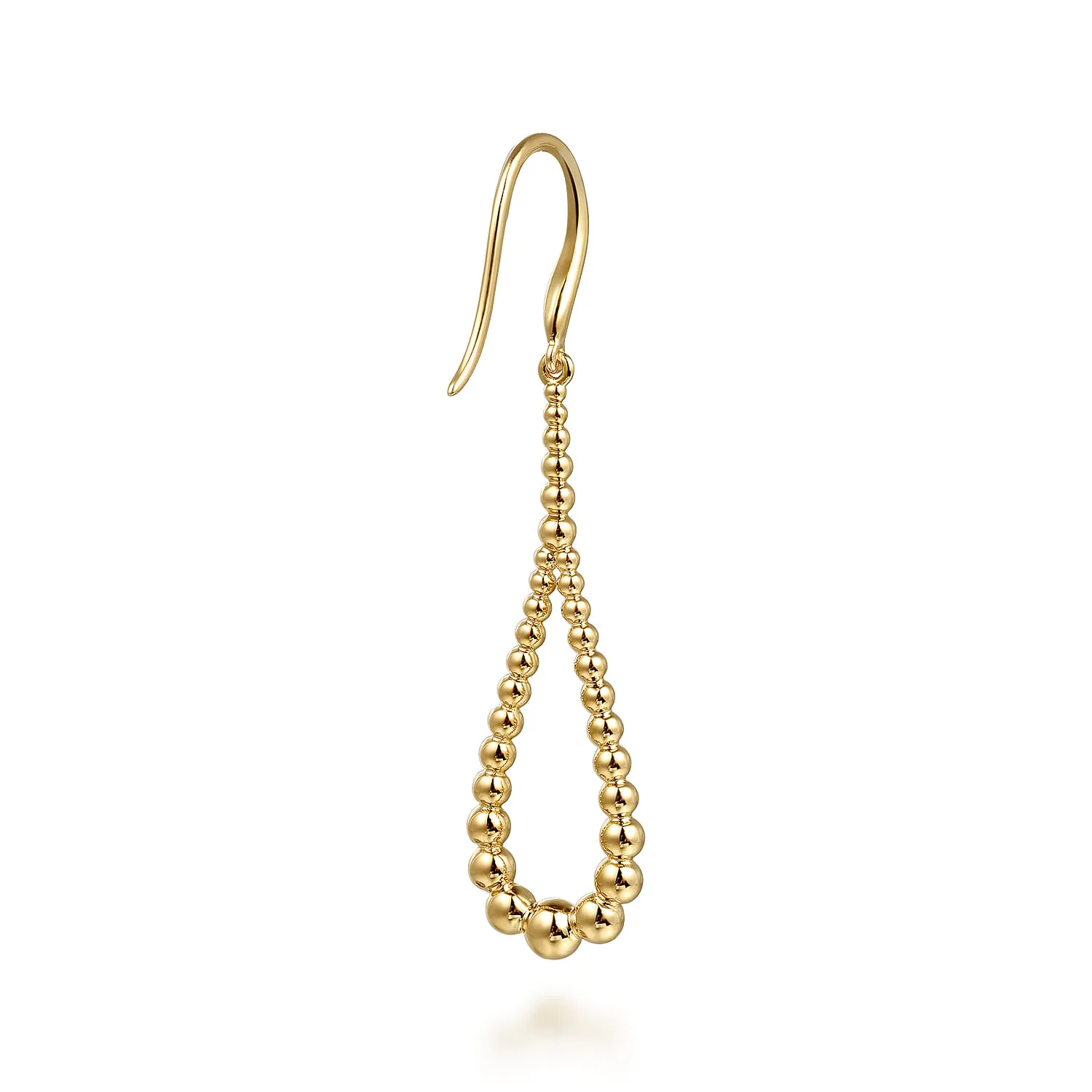 Bujukan Teardrop Earrings in 14K Yellow Gold, photograph 3