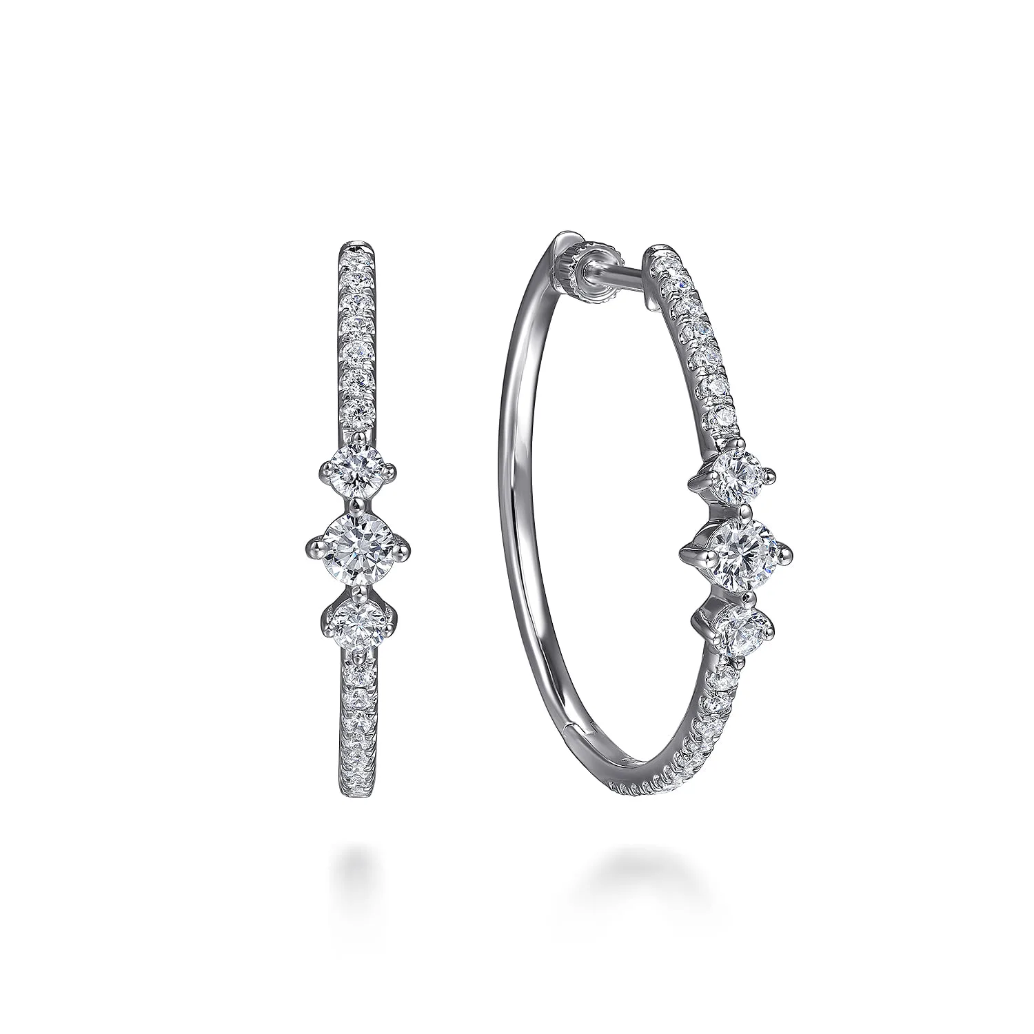 Diamond Classic Hoop Earrings