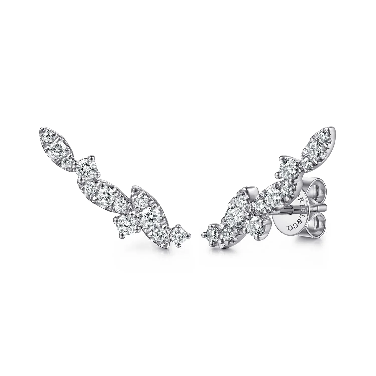 Diamond Ear Climber Earrings