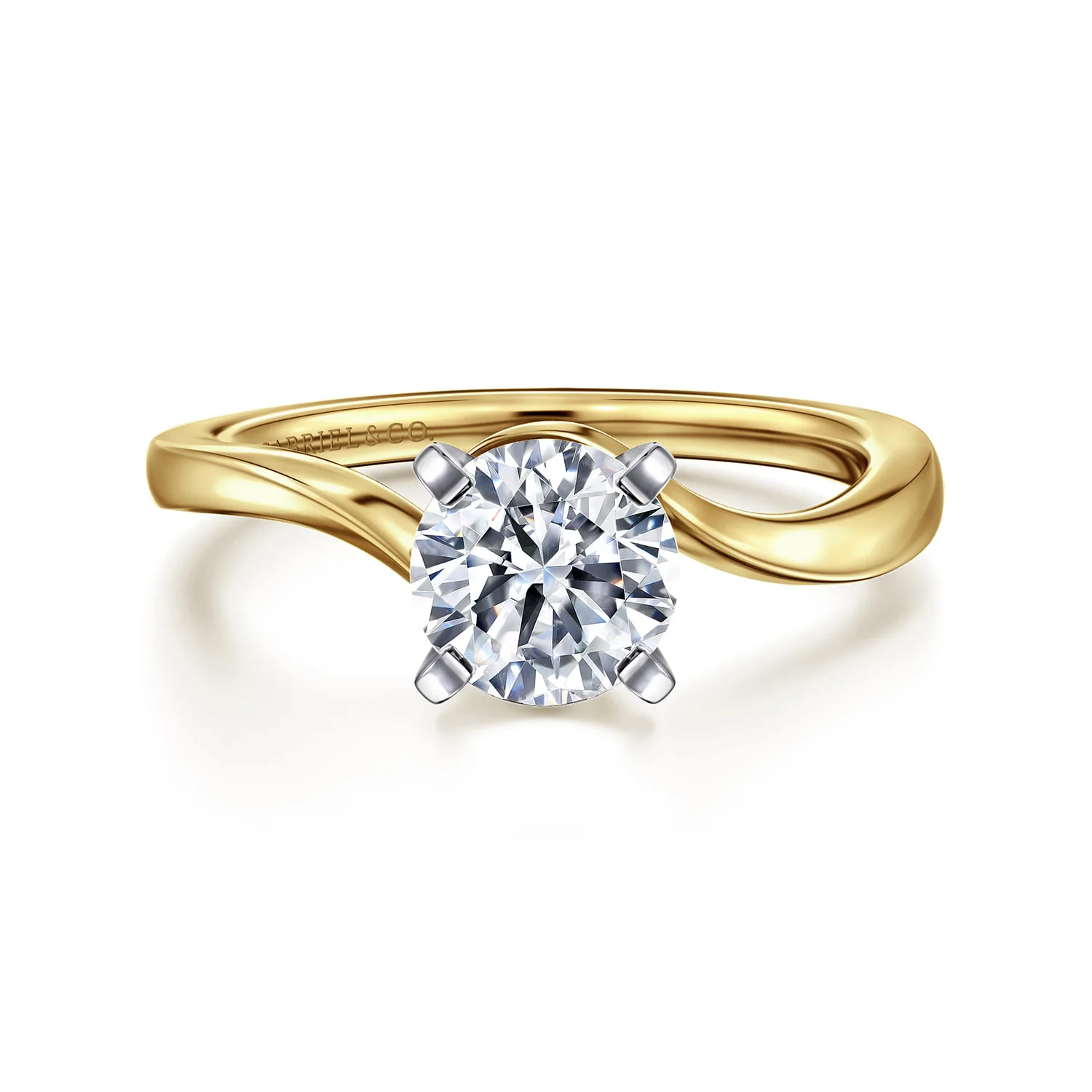 Bypass Diamond Engagement Ring