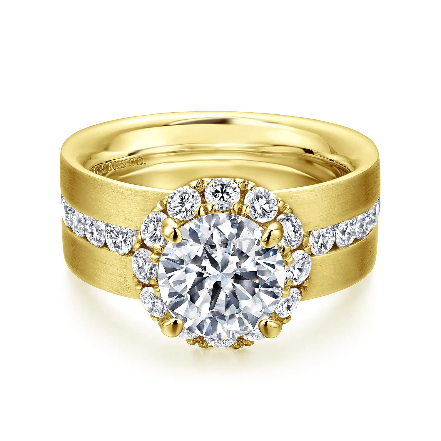Halo Diamond Engagement Ring