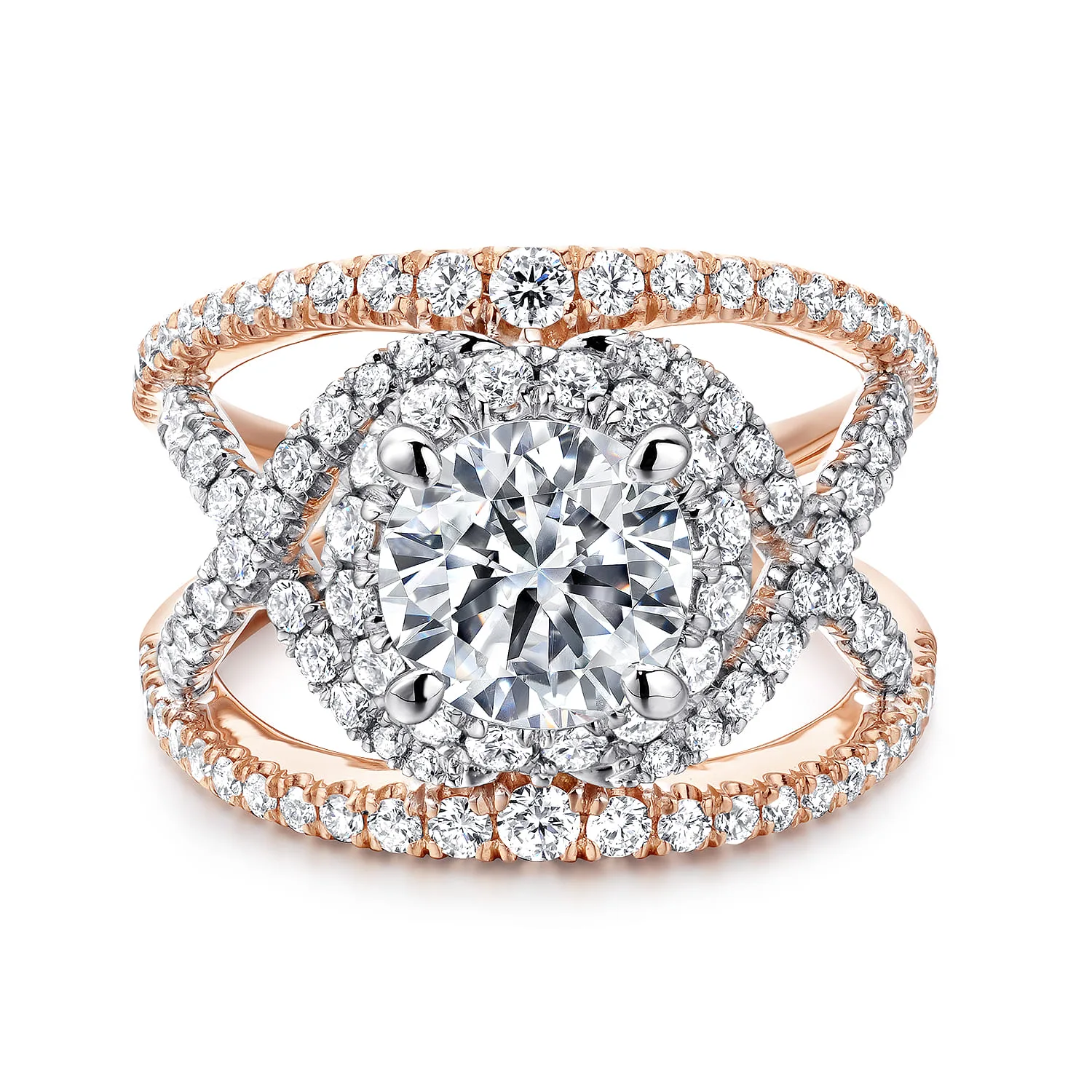 Halo Diamond Engagement Ring