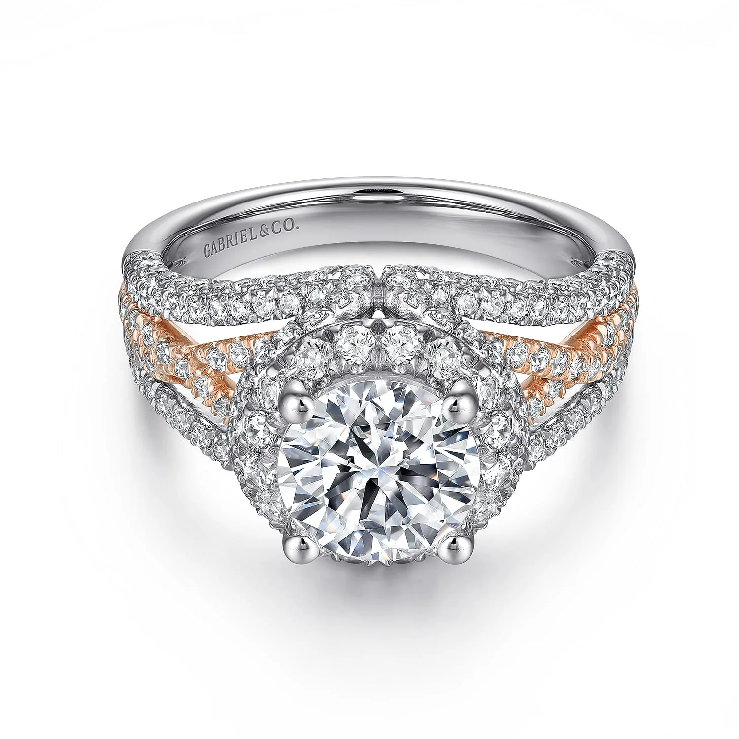 Halo Diamond Engagement Ring