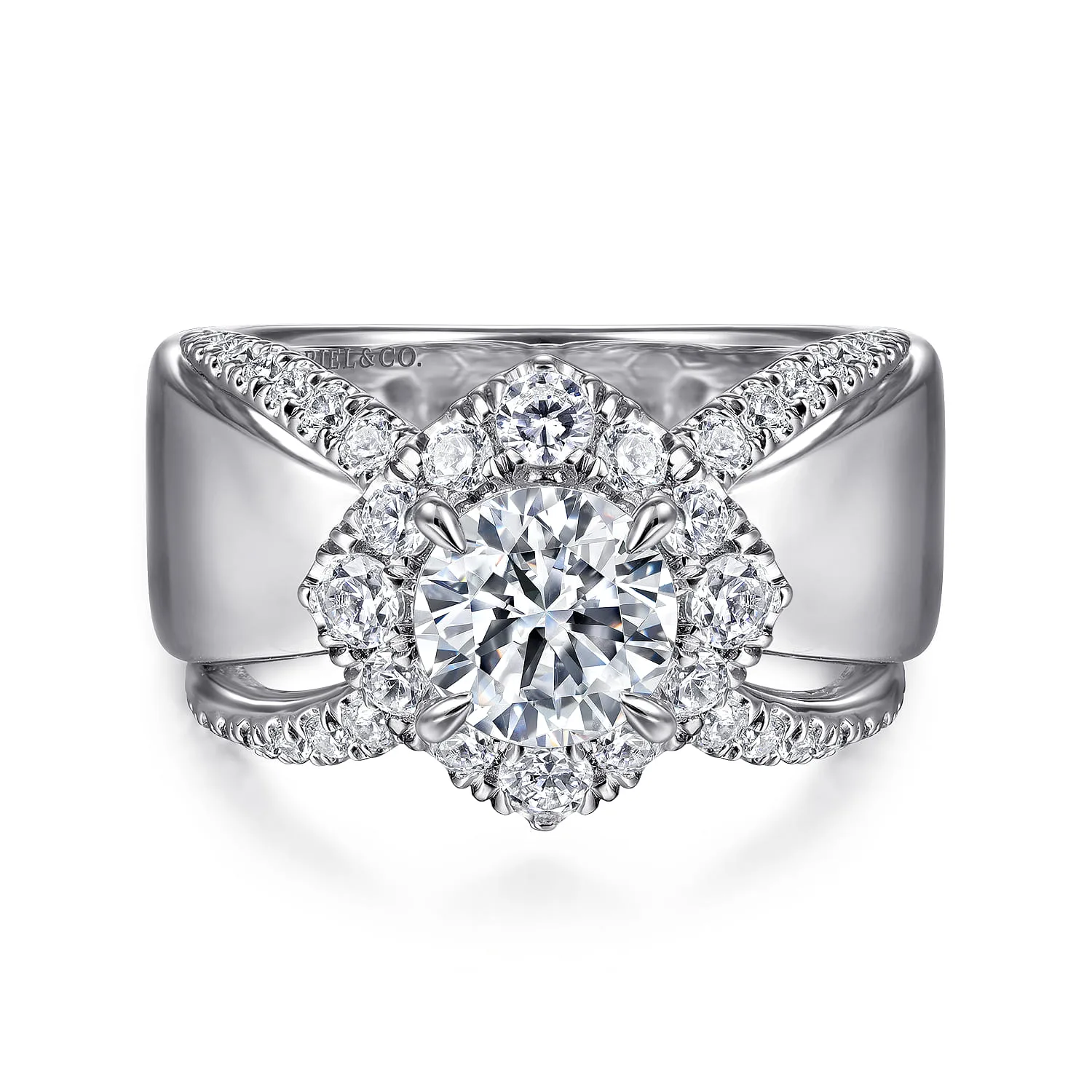 Halo Diamond Engagement Ring