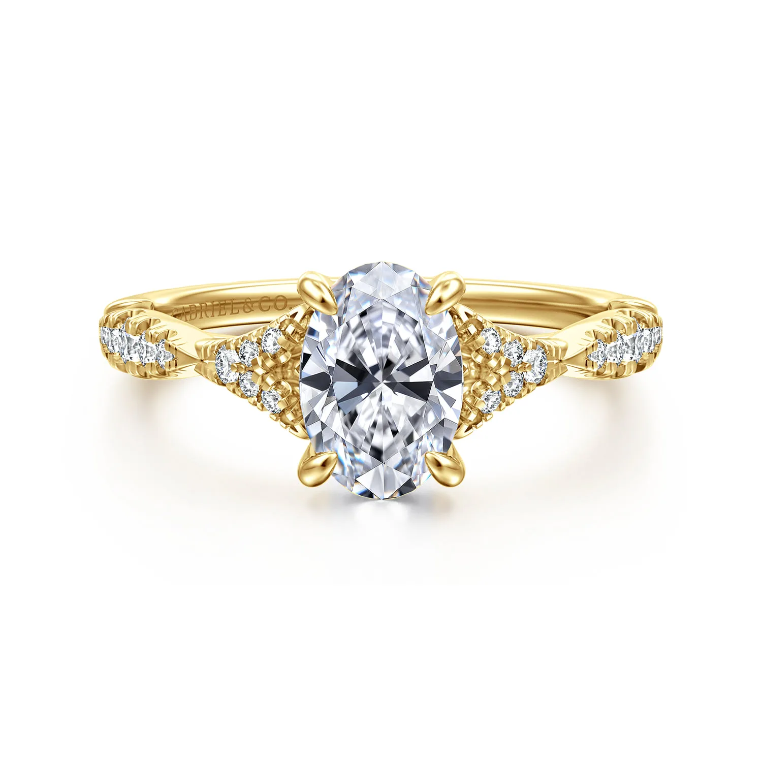 Split Foundation Diamond Engagement Ring