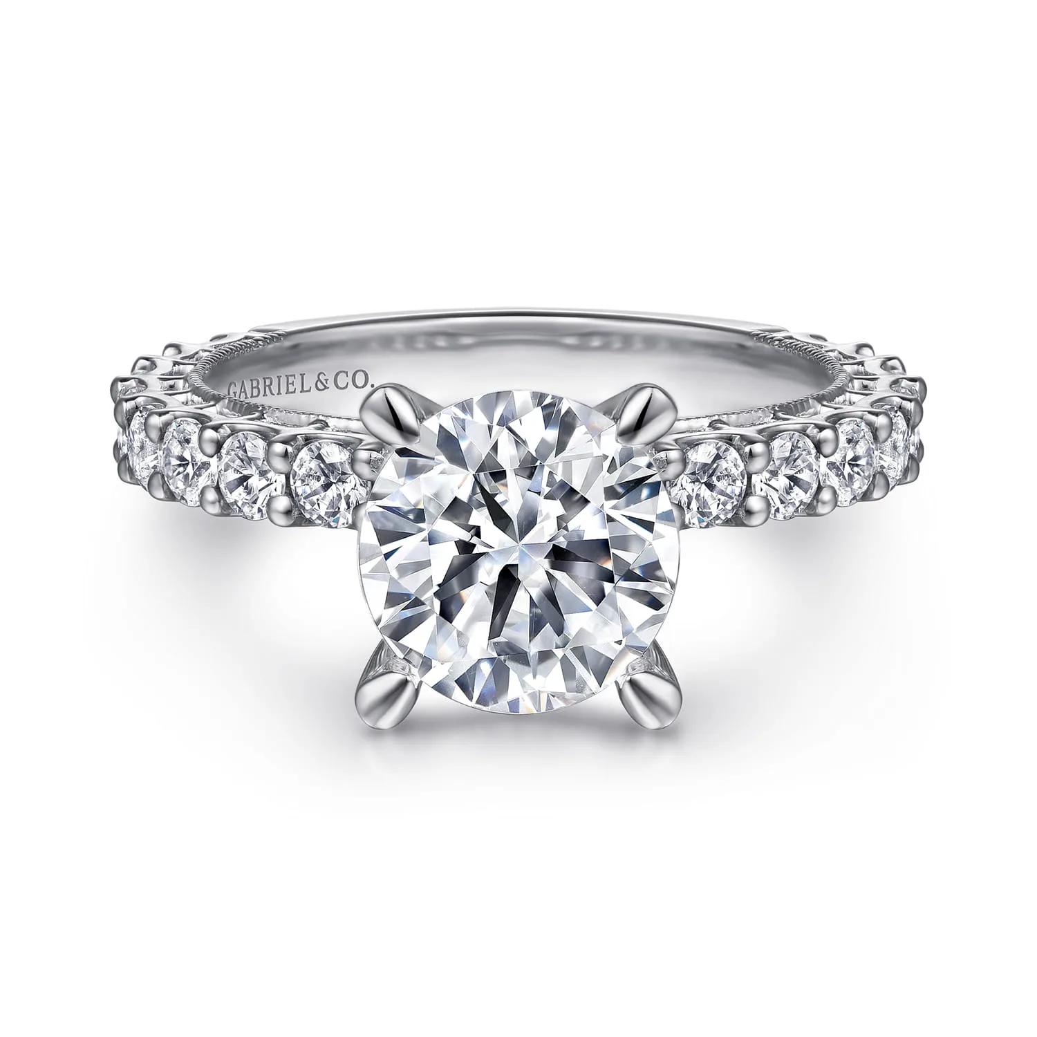 Vintage Inspired Diamond Engagement Ring