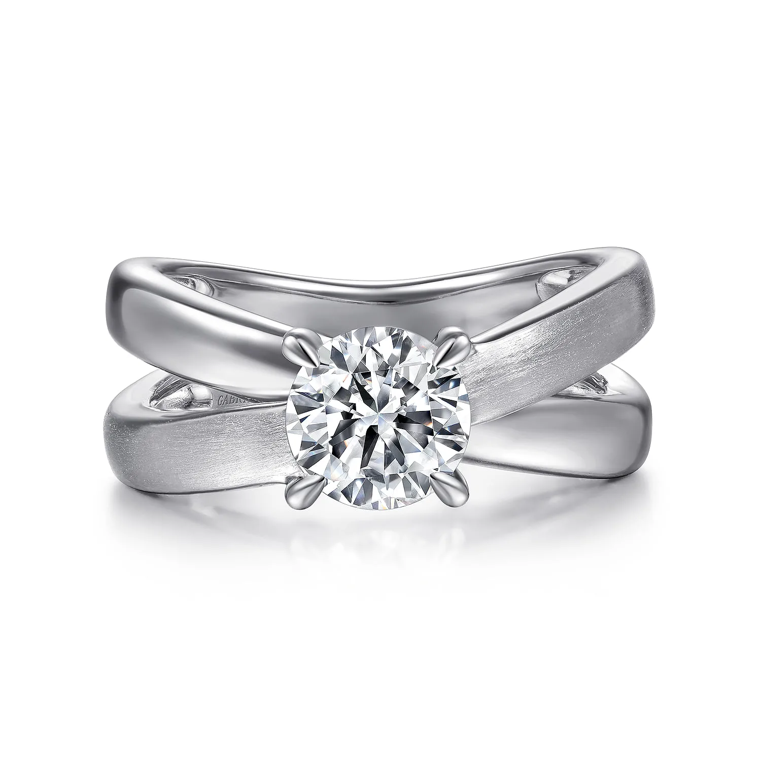 Split Foundation Diamond Engagement Ring