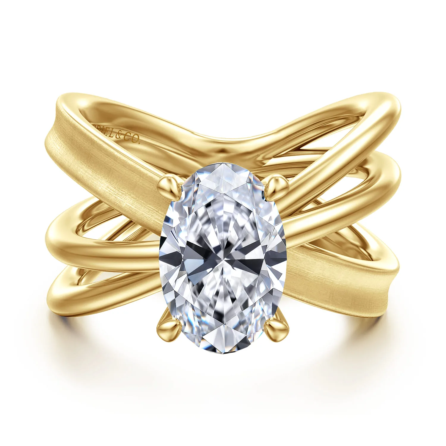 Split Foundation Diamond Engagement Ring