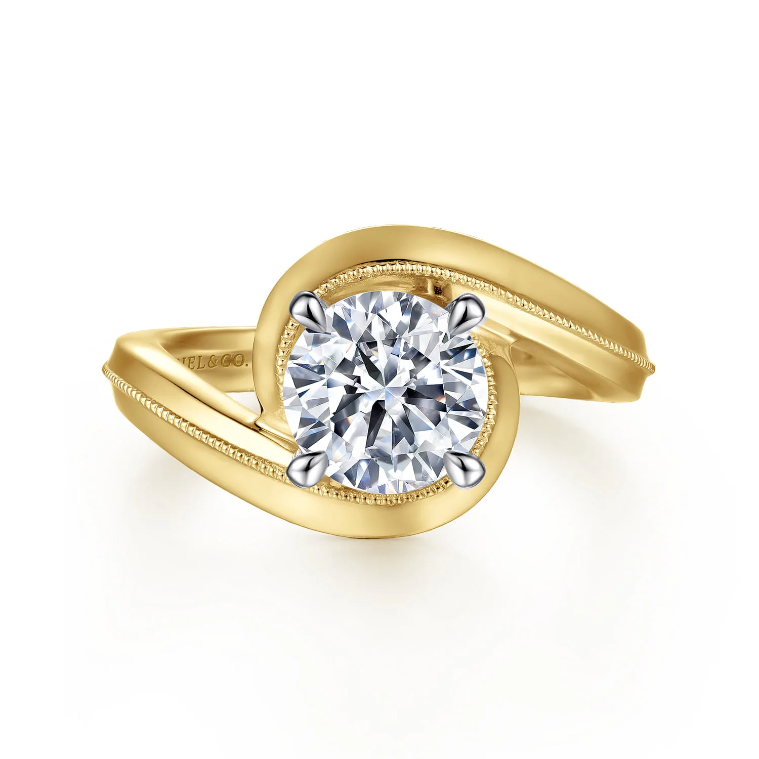 Bypass Diamond Engagement Ring