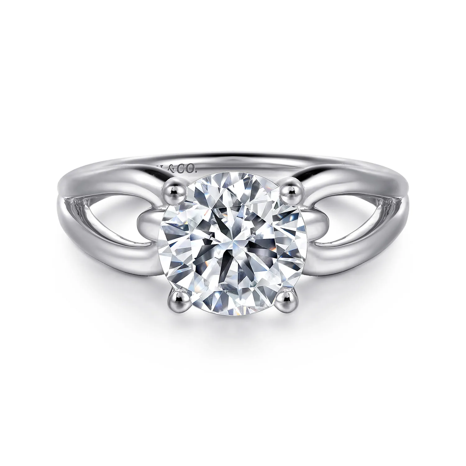 Split Foundation Diamond Engagement Ring
