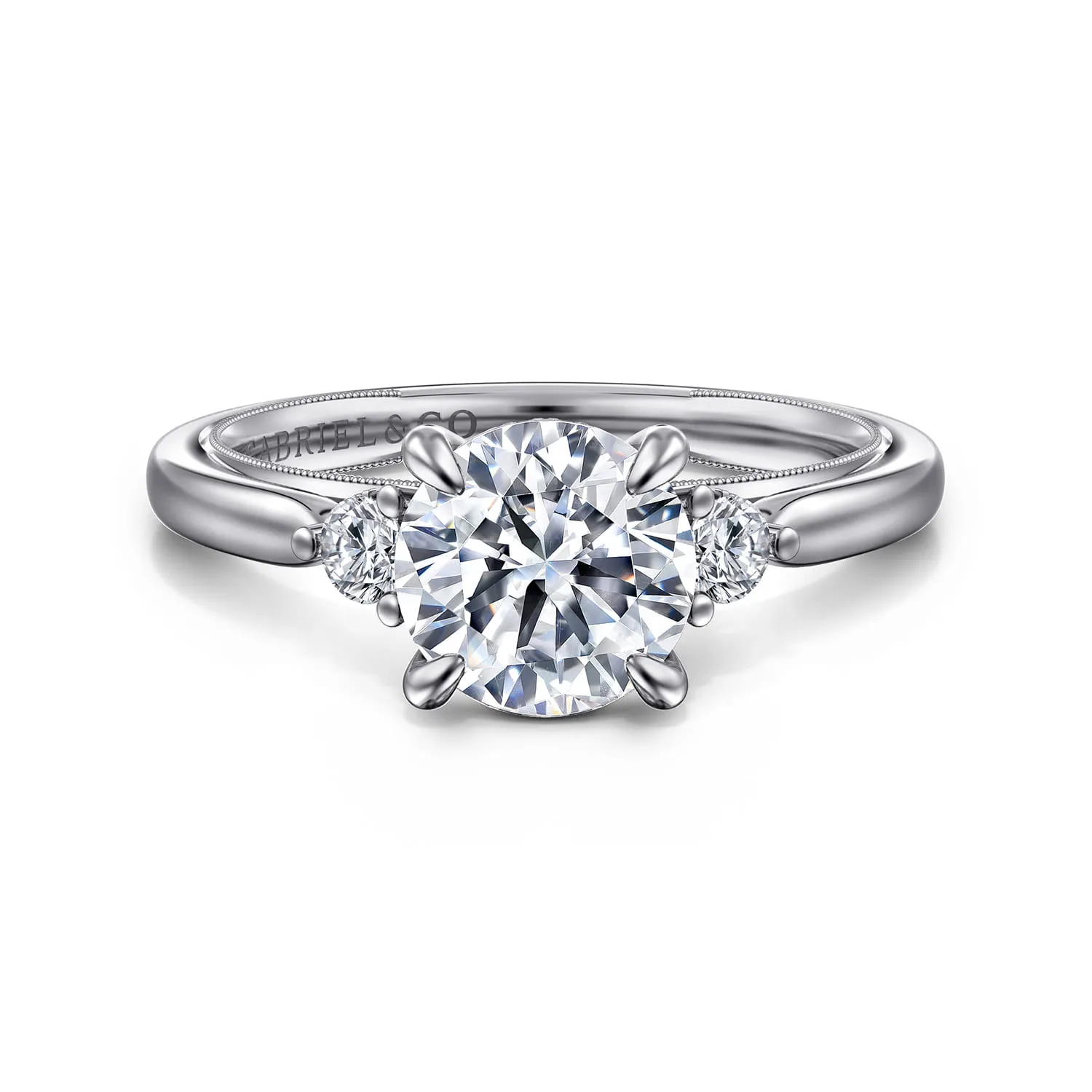 Three Stone Diamond Engagement Ring