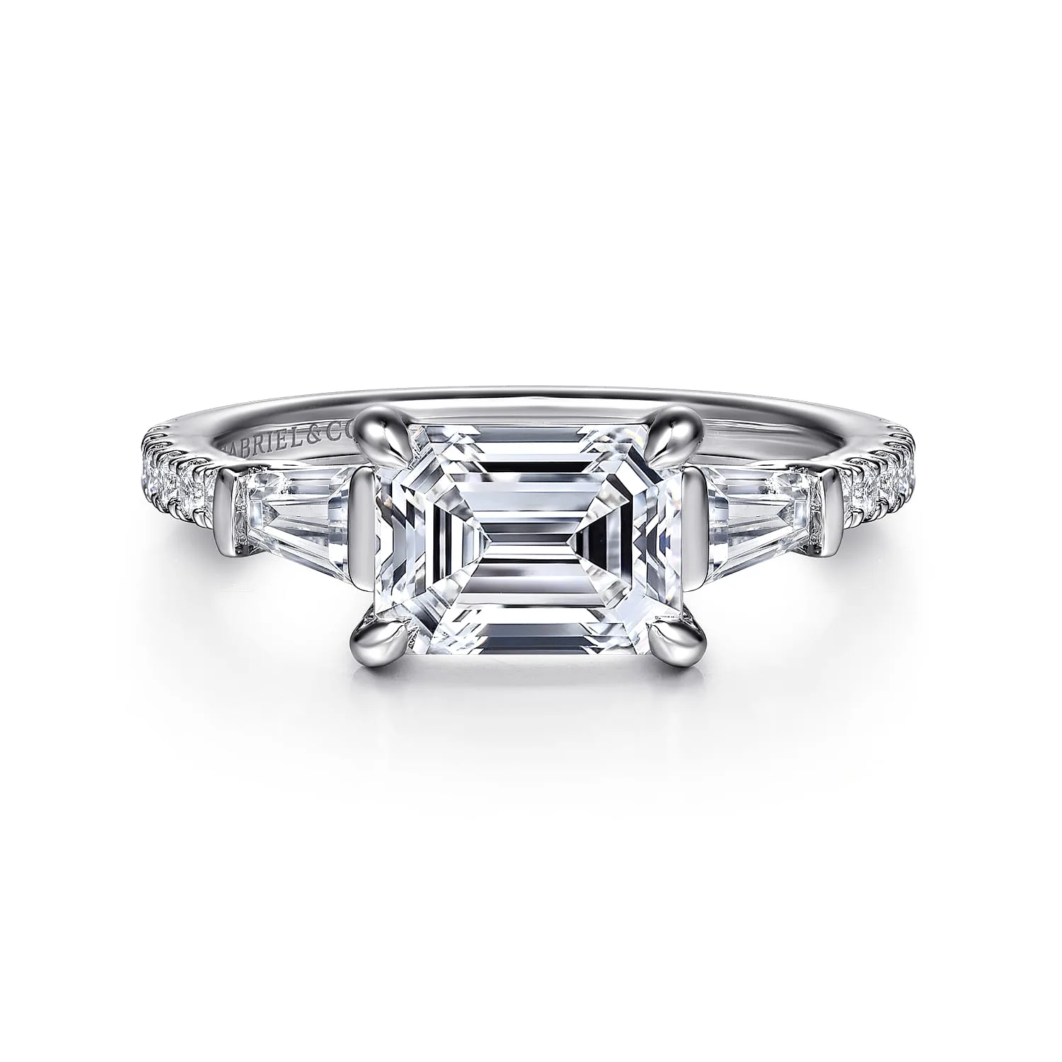 Three Stone Diamond Engagement Ring