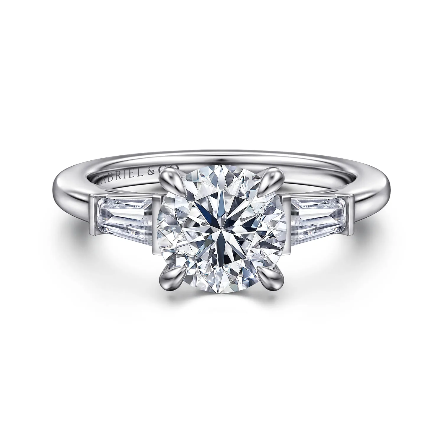 Three Stone Diamond Engagement Ring