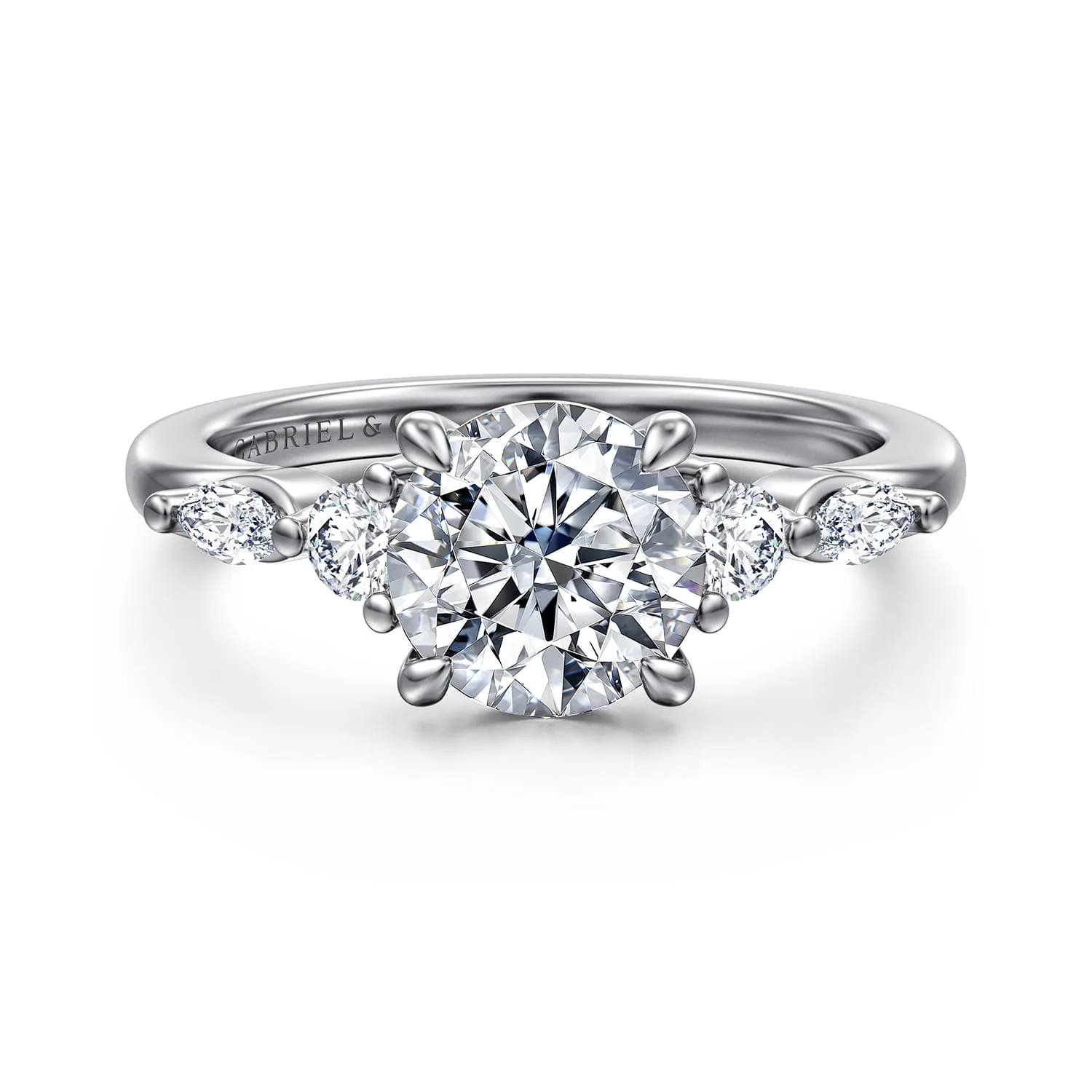 Five Stone Diamond Engagement Ring