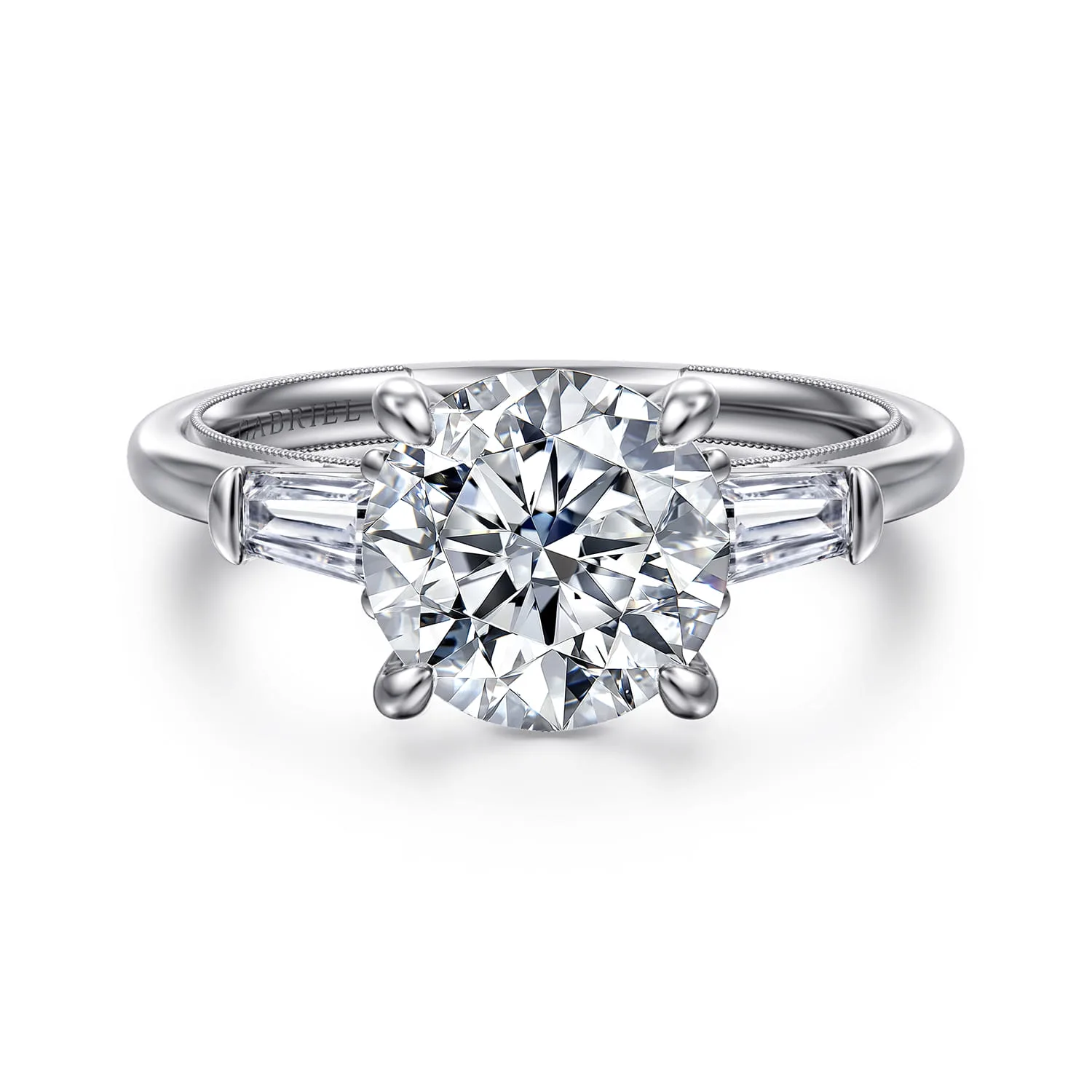 Three Stone Diamond Engagement Ring