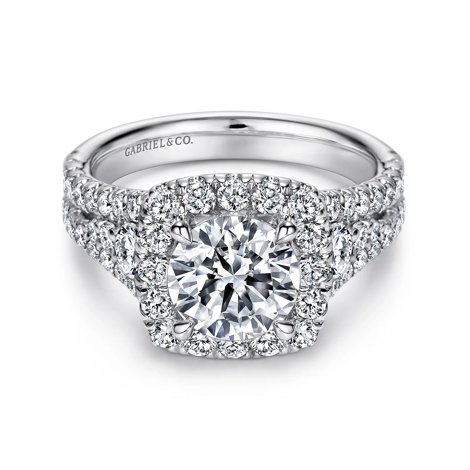 Halo Diamond Engagement Ring
