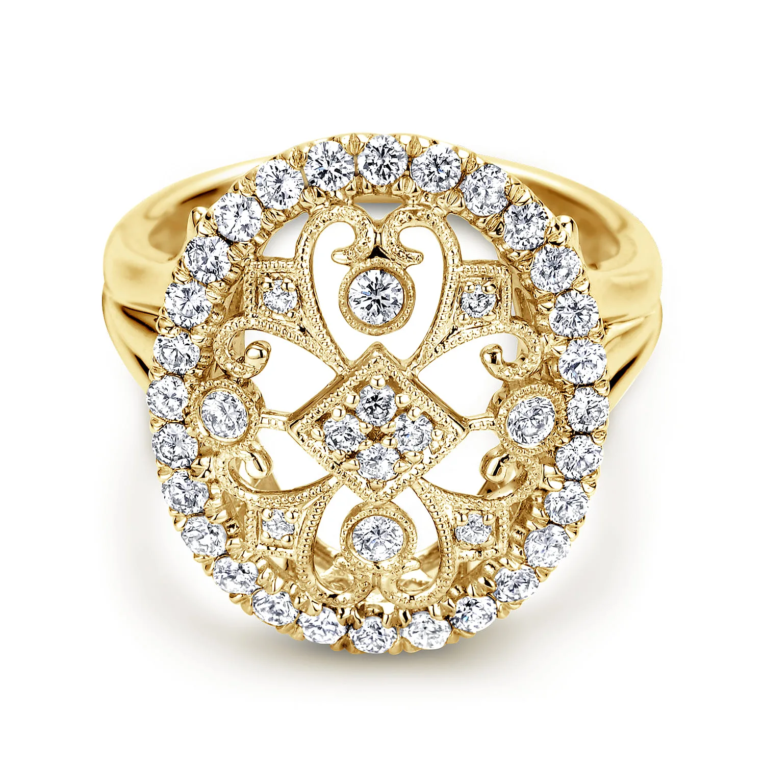 Filligree Diamond Ring