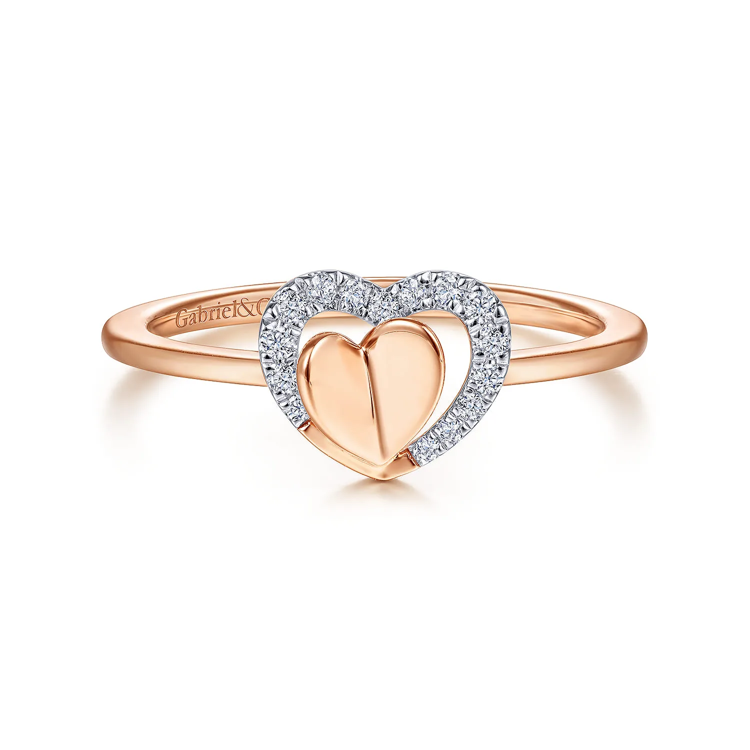 Double Diamond Promise Ring