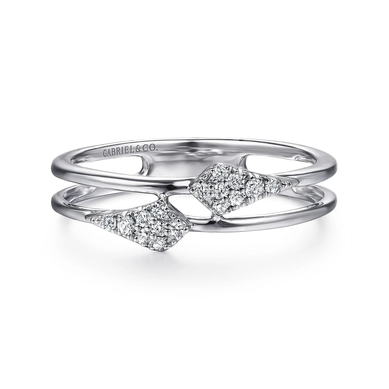 Spiked Diamond Stackable Ring