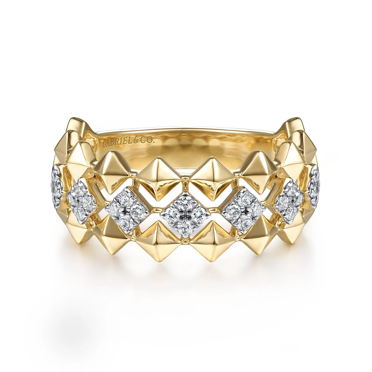 Geometric Diamond Station Grommet Ring