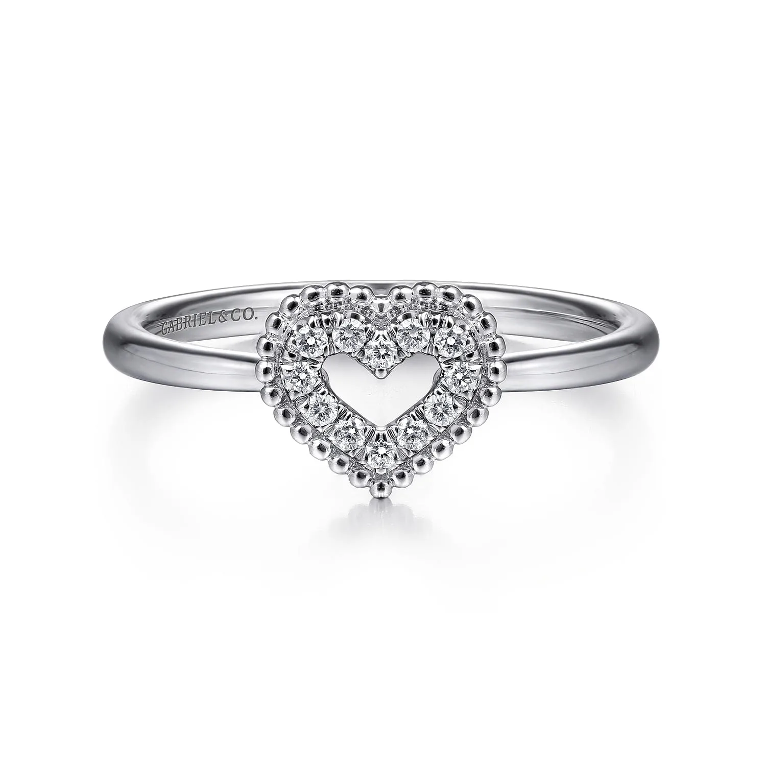 Diamond Pave Open Promise Ring