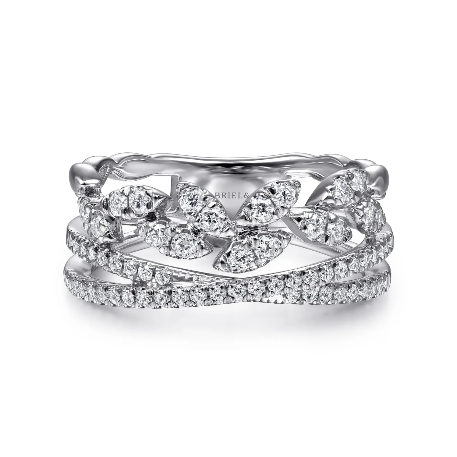 Diamond Leaf Cluster and Criss Cross Ring