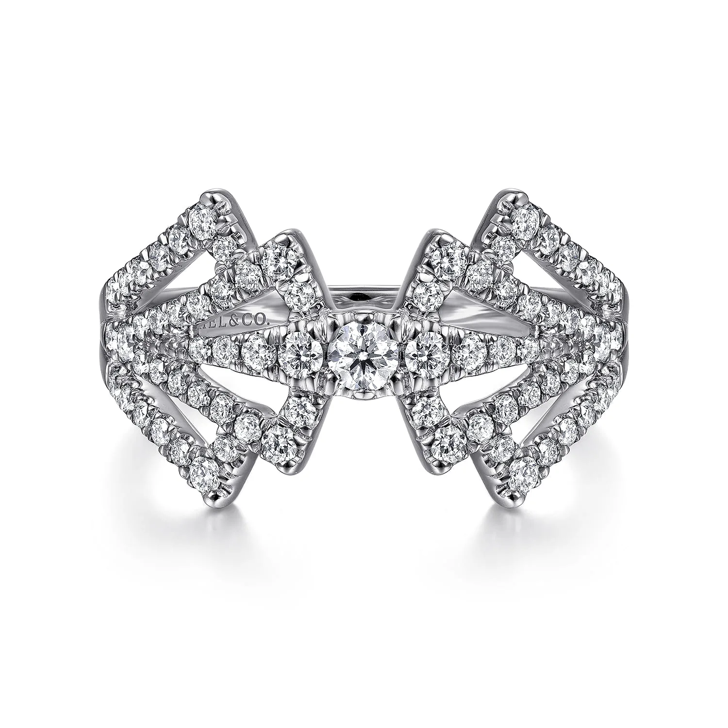 Diamond Fan Corset Ring