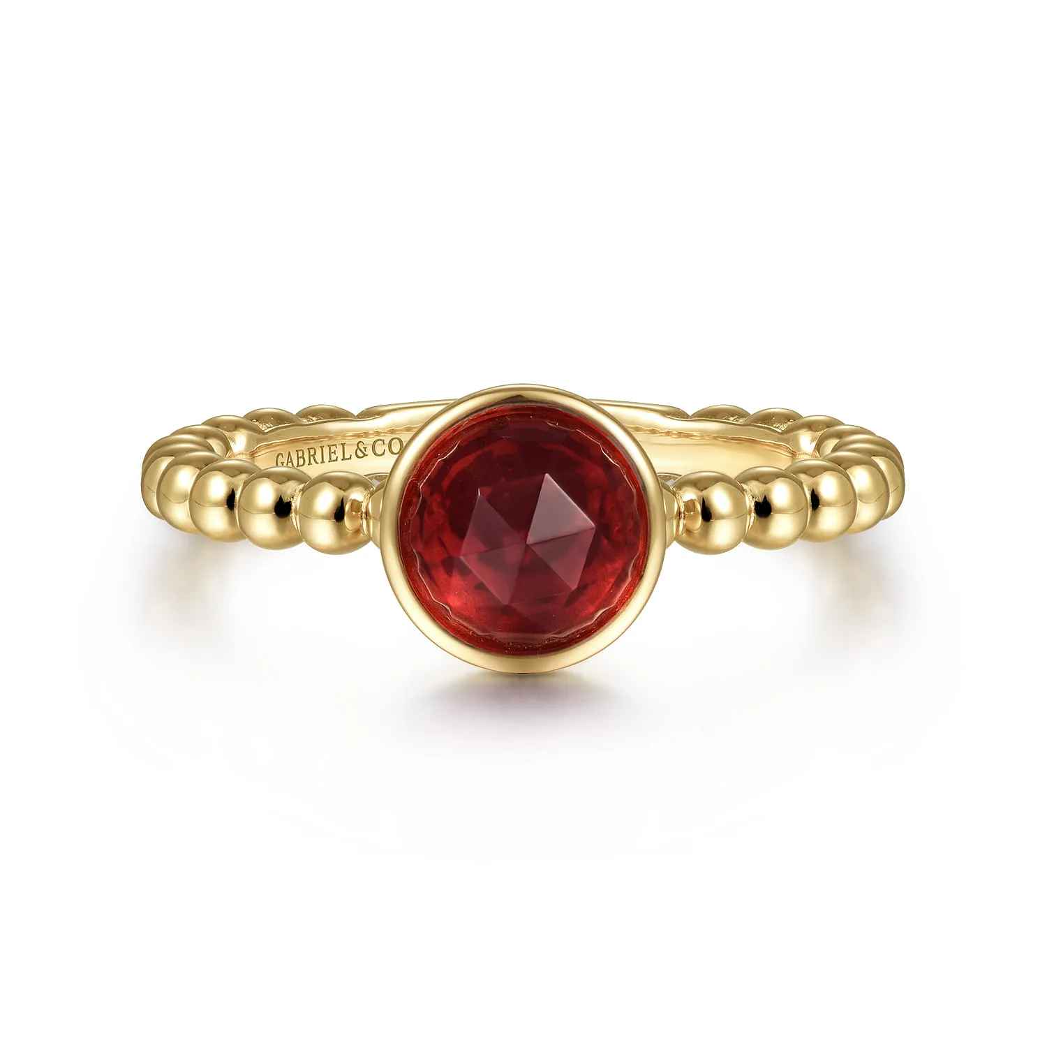 Bezel Set Garnet Bujukan Ring