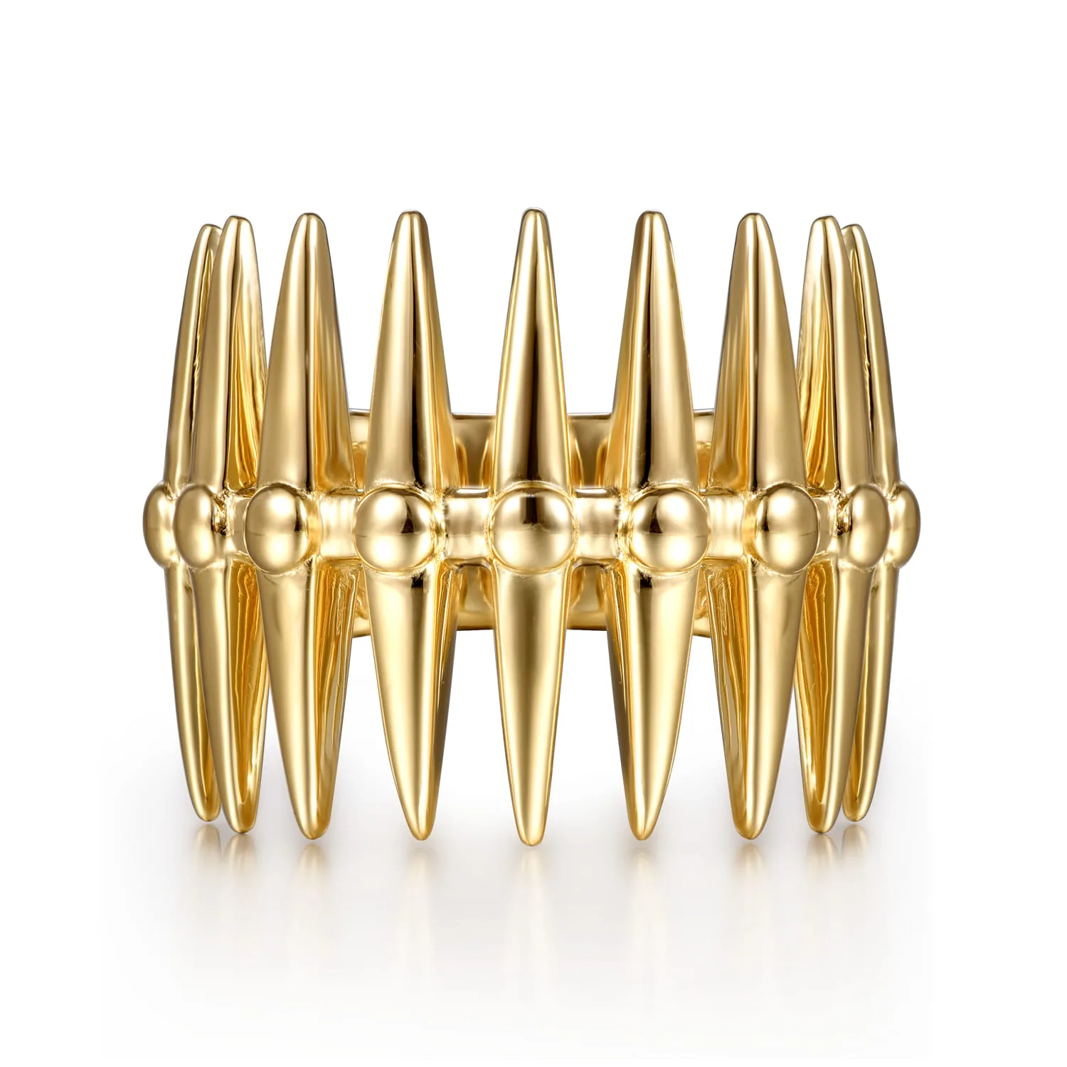 Long Spikes Statement Ring