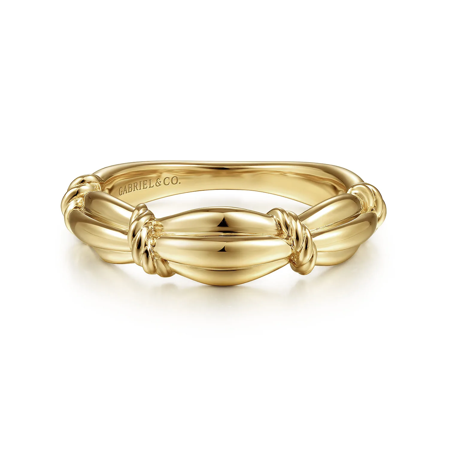 Ring with Twisted Rope Stations