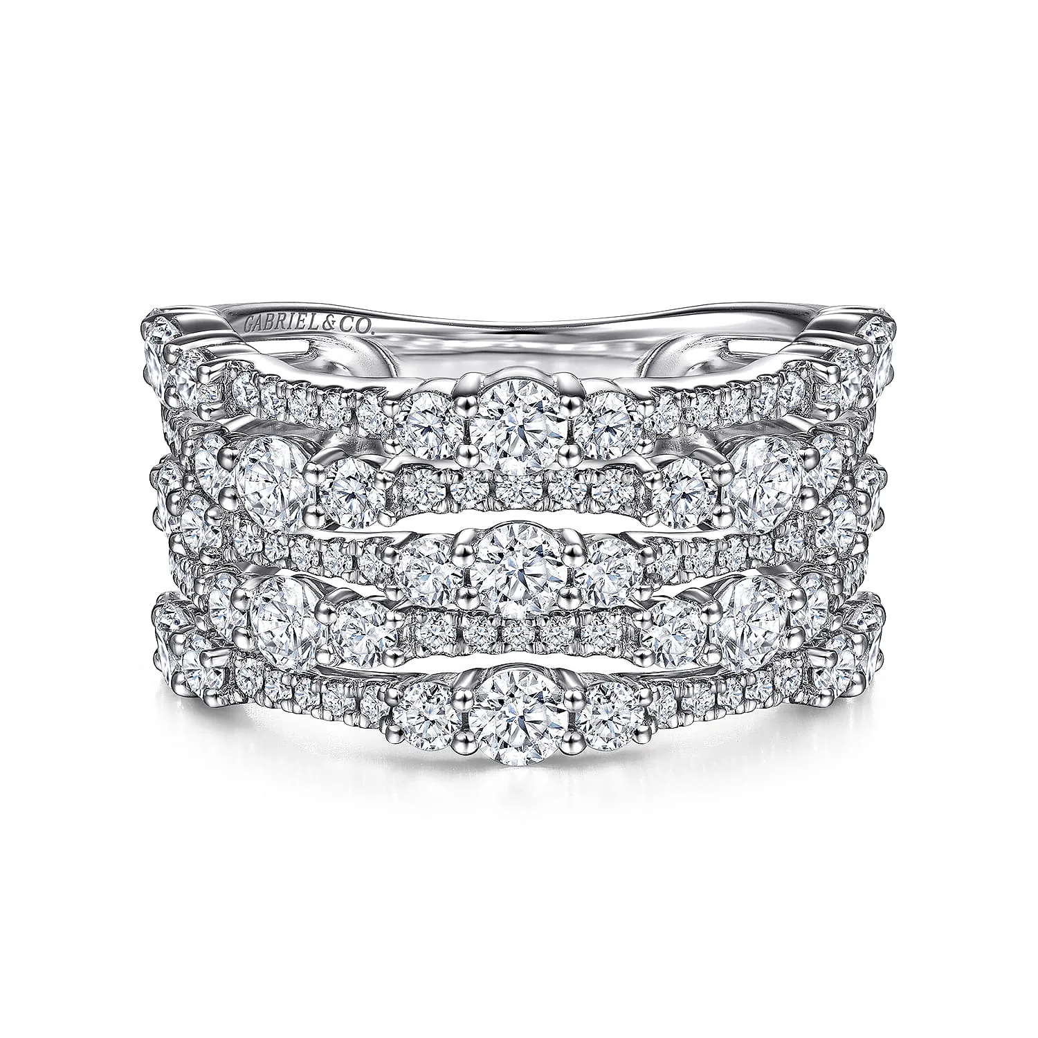 Multi Row Diamond Ring