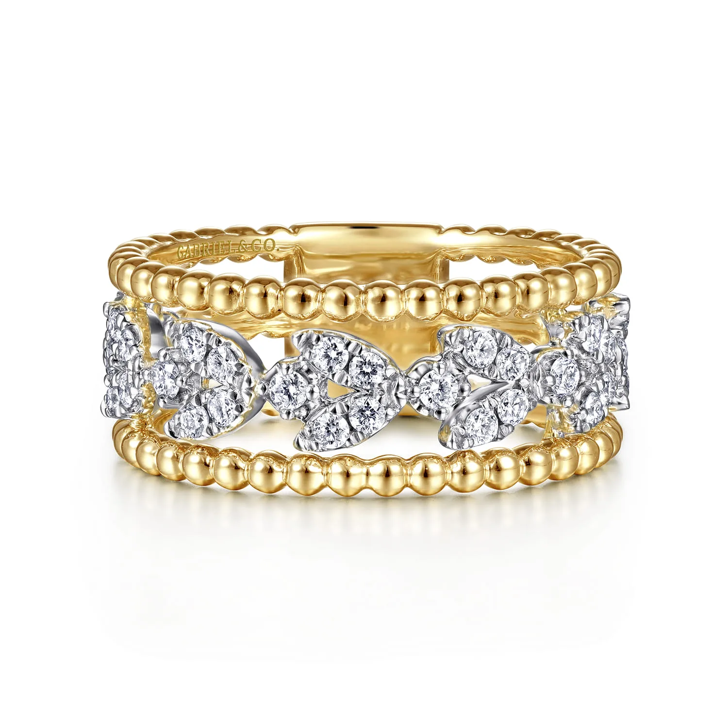 Floral Diamond Clusters and Bujukan Bead Ring