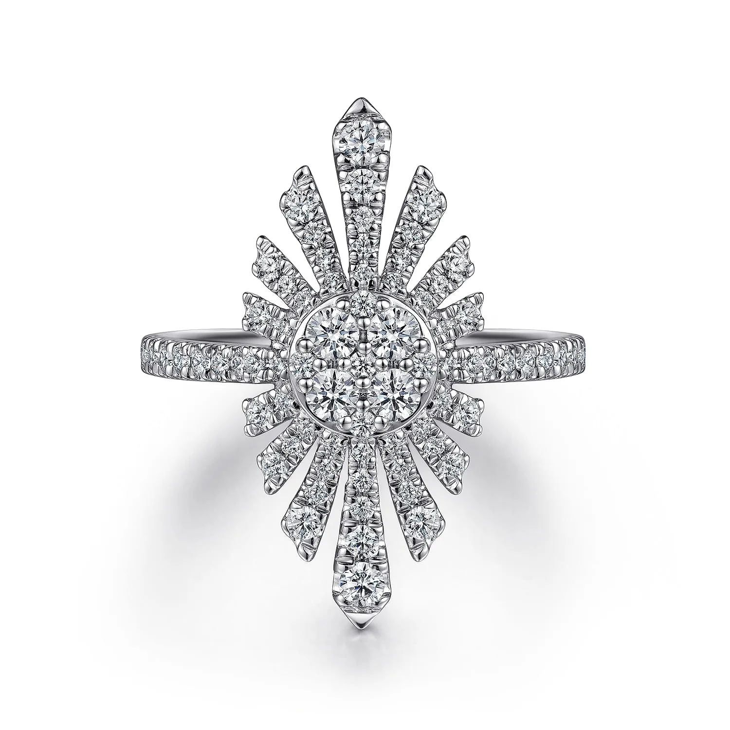 Diamond Starburst Statement Ring